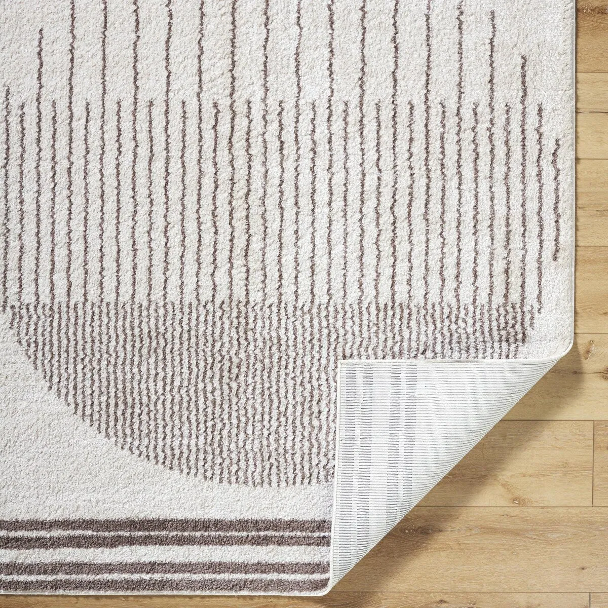 Livabliss Fossay Shag Global Stripe Washable Area Rug