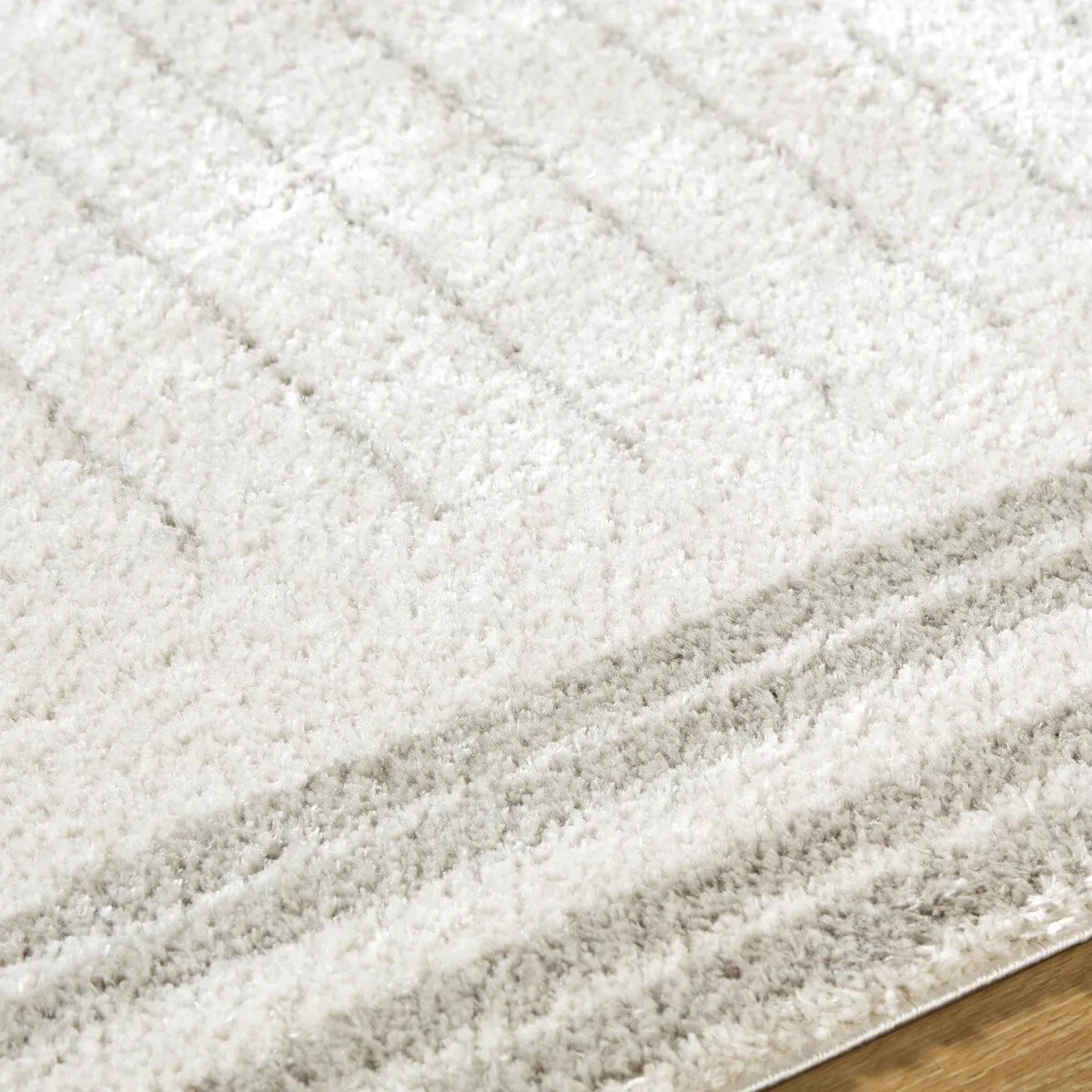 Livabliss Fossay Shag Global Stripe Washable Area Rug