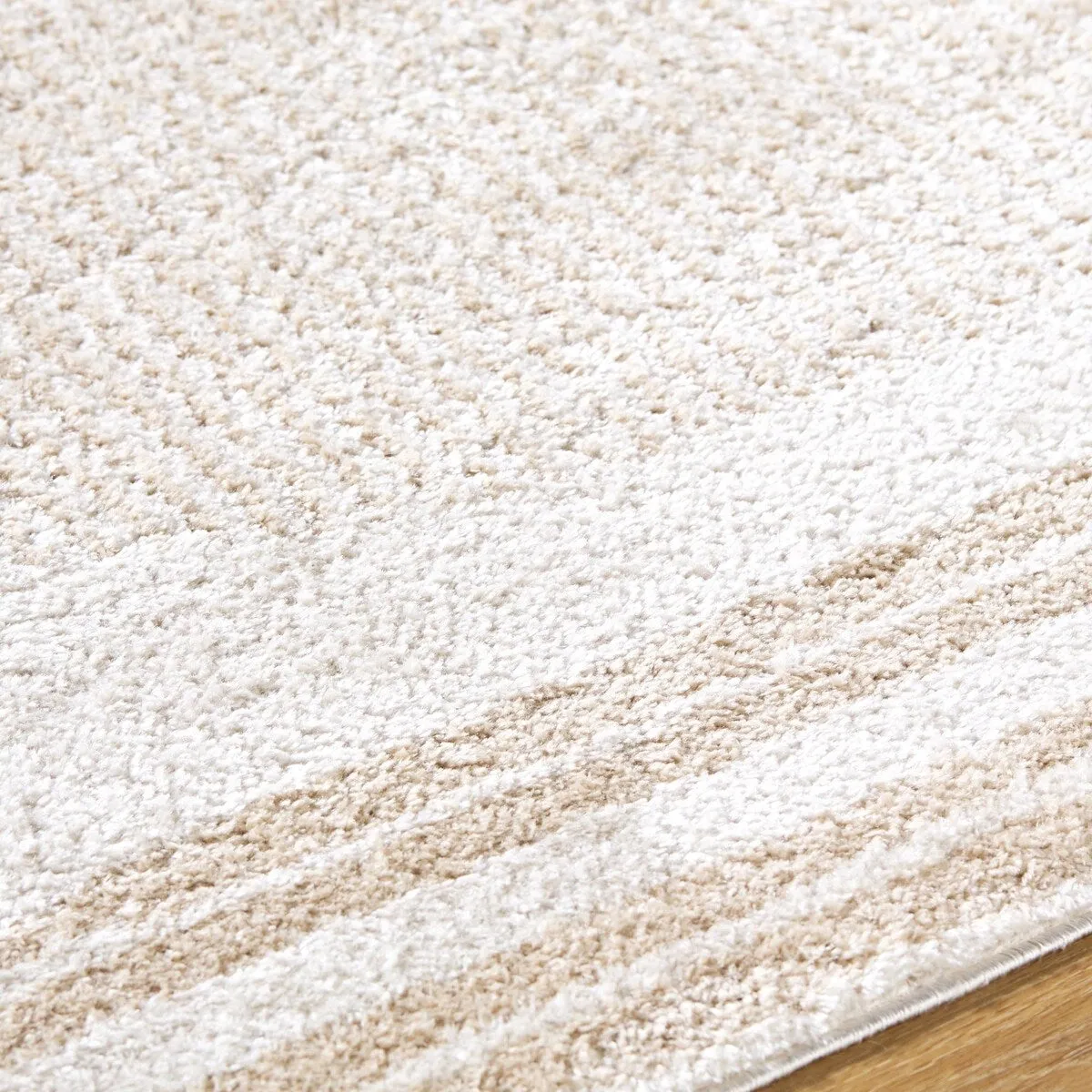 Livabliss Fossay Shag Global Stripe Washable Area Rug