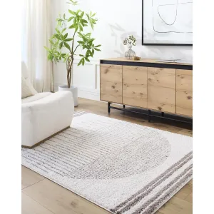 Livabliss Fossay Shag Global Stripe Washable Area Rug