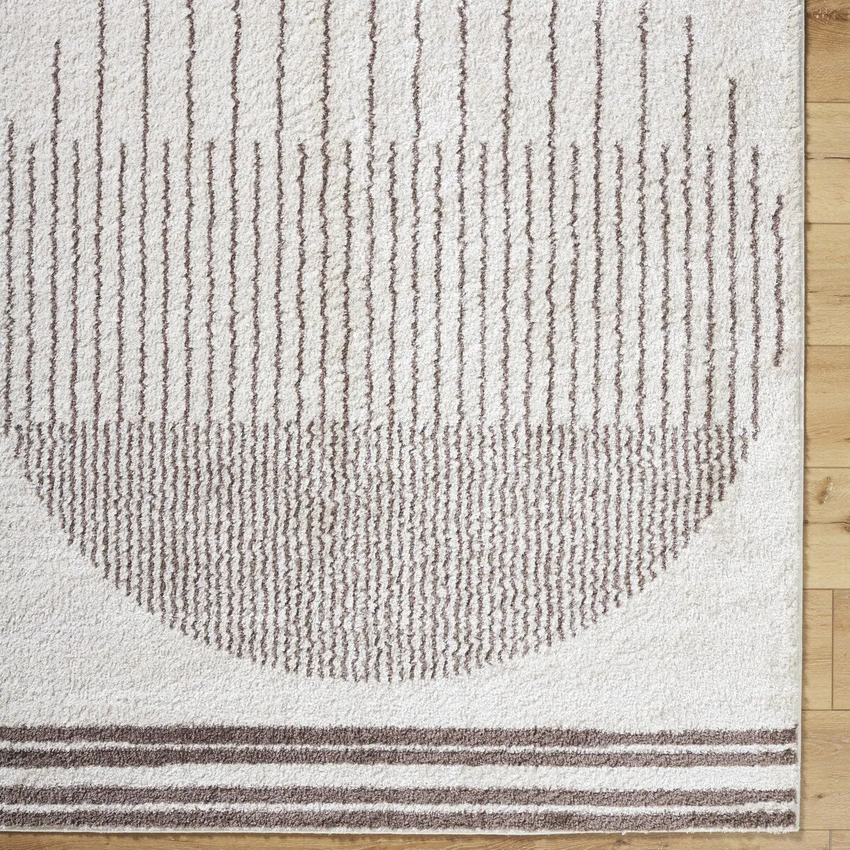 Livabliss Fossay Shag Global Stripe Washable Area Rug