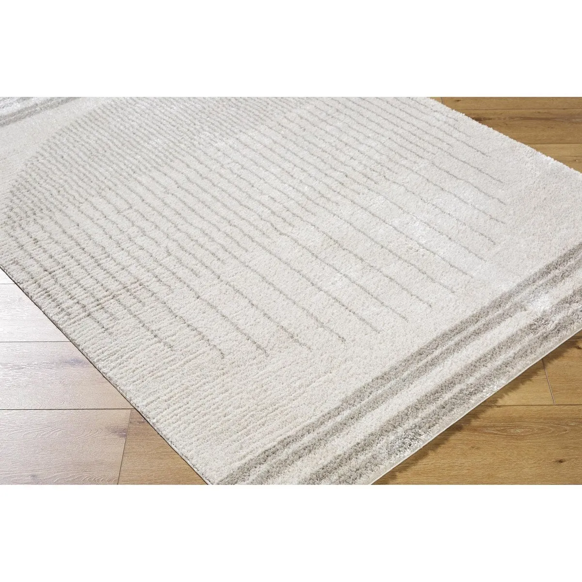 Livabliss Fossay Shag Global Stripe Washable Area Rug