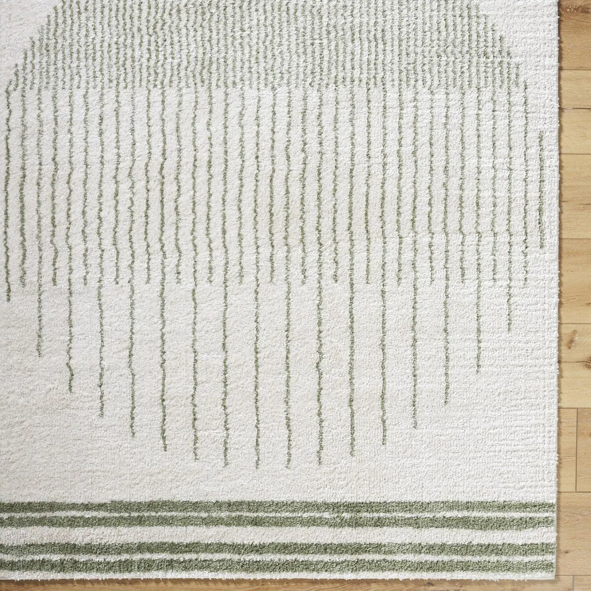 Livabliss Fossay Shag Global Stripe Washable Area Rug