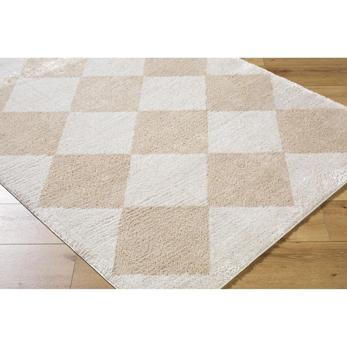 Livabliss Fossay Shag Modern & Contemporary Diamond Washable Area Rug