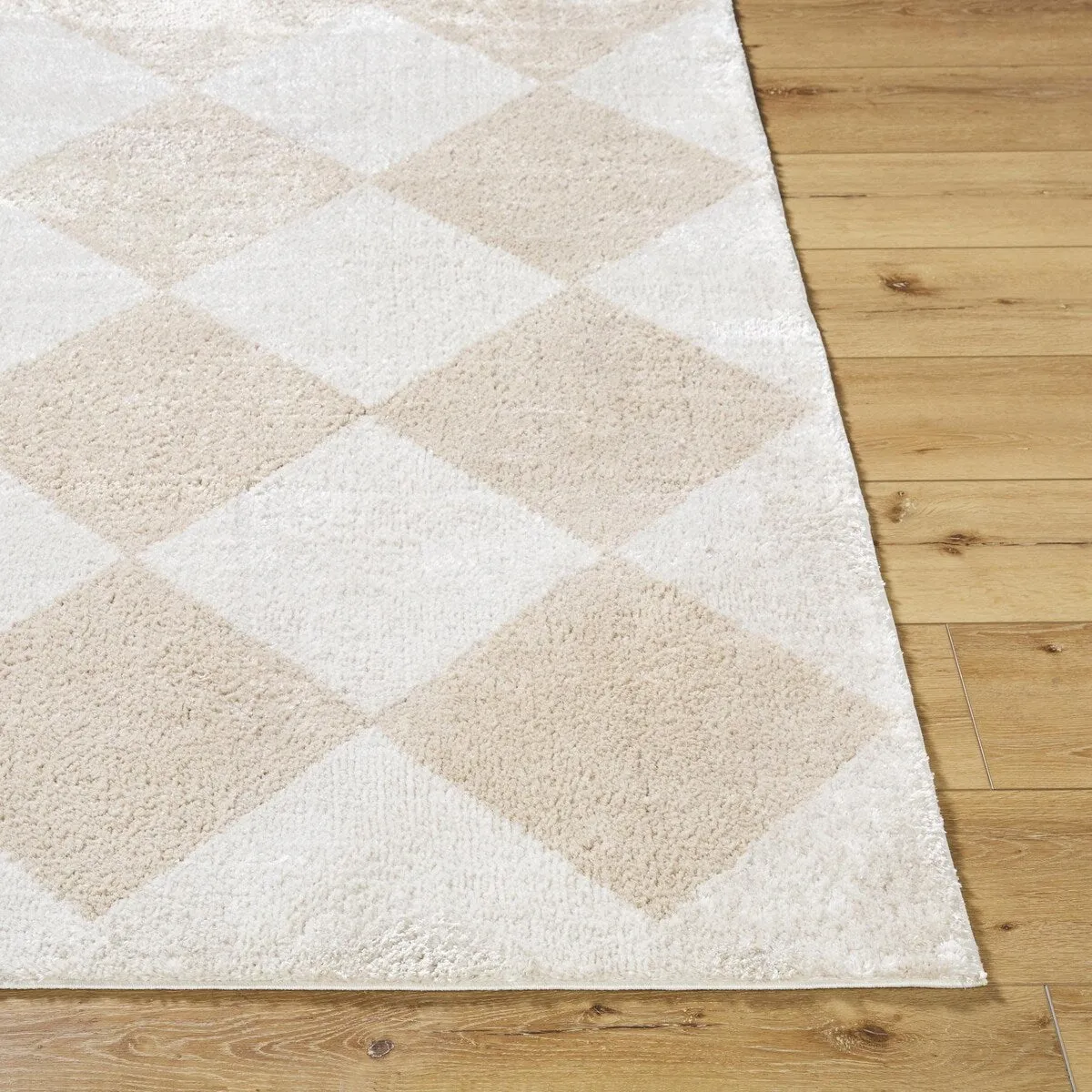 Livabliss Fossay Shag Modern & Contemporary Diamond Washable Area Rug