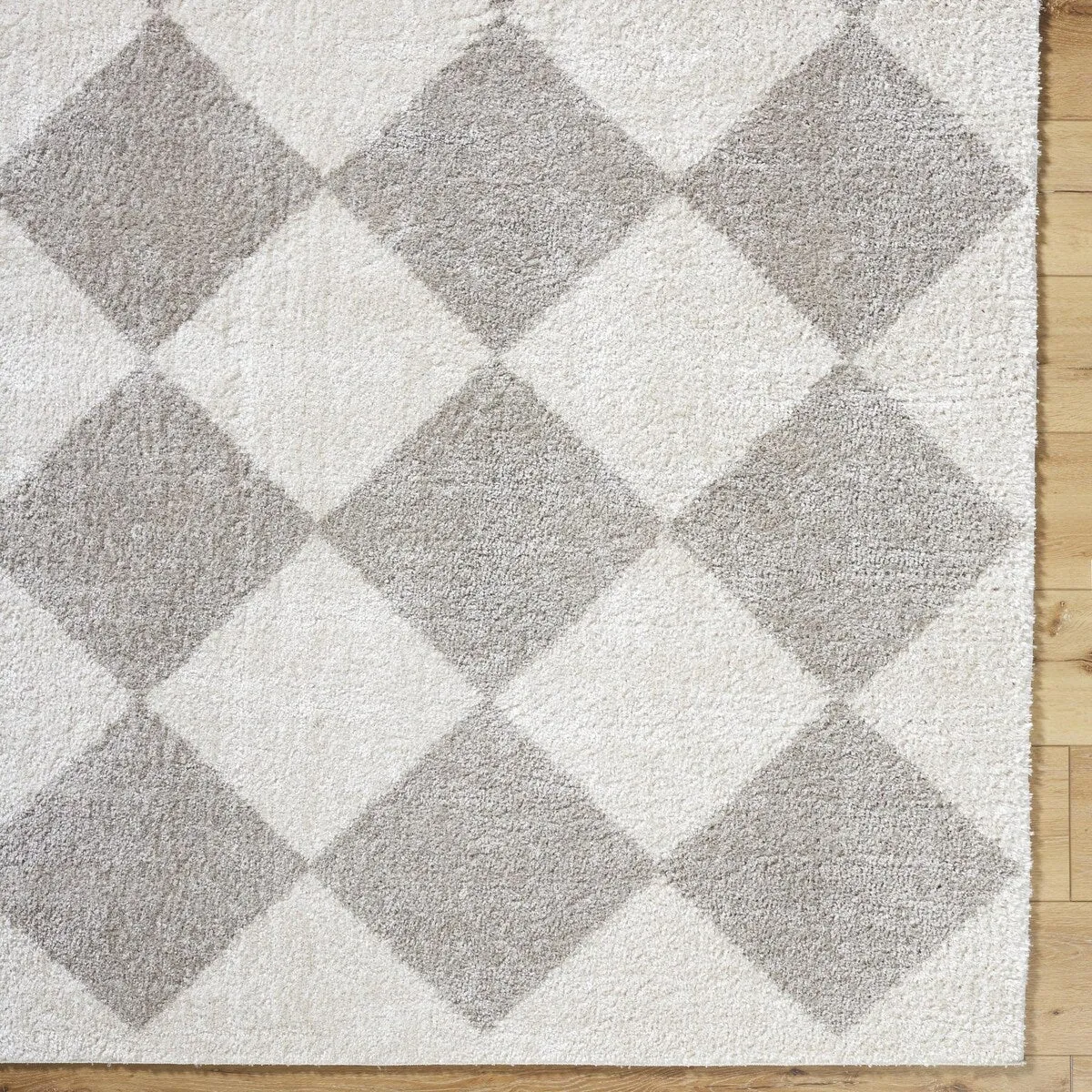 Livabliss Fossay Shag Modern & Contemporary Diamond Washable Area Rug