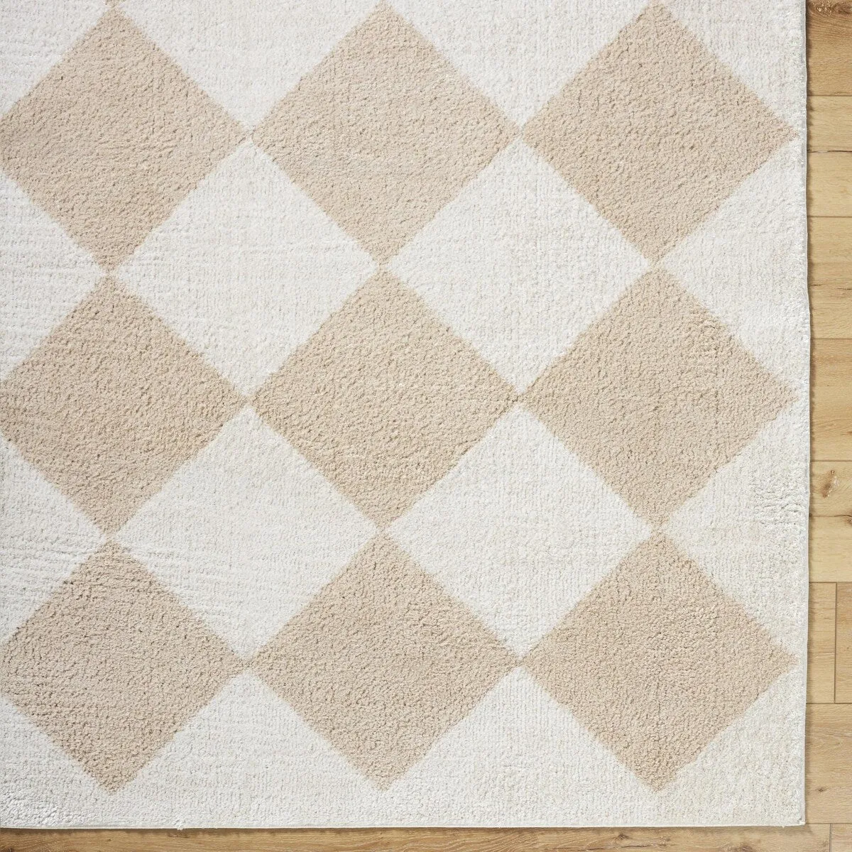 Livabliss Fossay Shag Modern & Contemporary Diamond Washable Area Rug