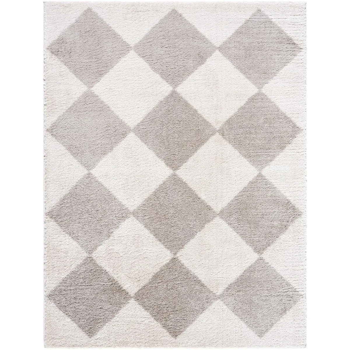 Livabliss Fossay Shag Modern & Contemporary Diamond Washable Area Rug