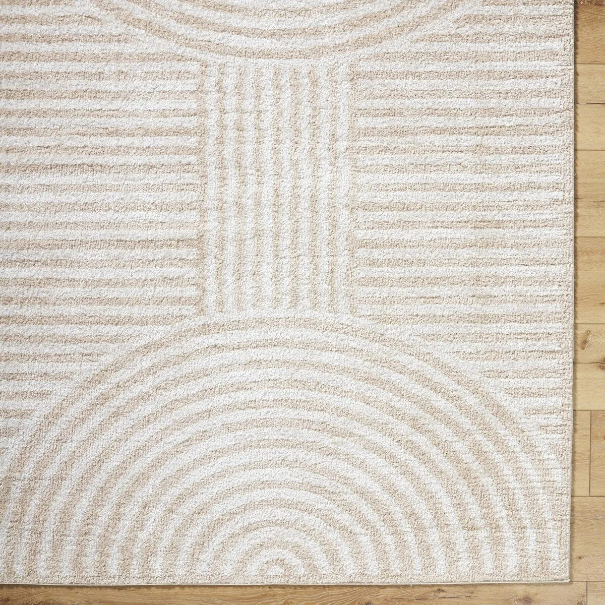 Livabliss Fossay Shag Modern & Contemporary Stripe Washable Area Rug