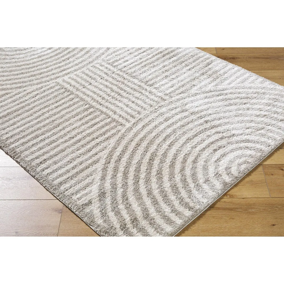 Livabliss Fossay Shag Modern & Contemporary Stripe Washable Area Rug