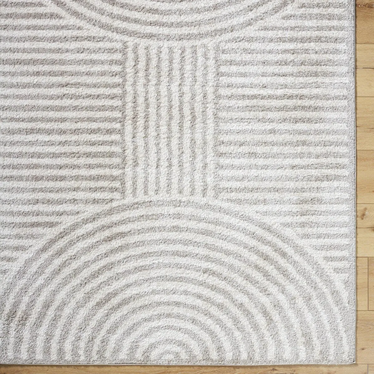 Livabliss Fossay Shag Modern & Contemporary Stripe Washable Area Rug