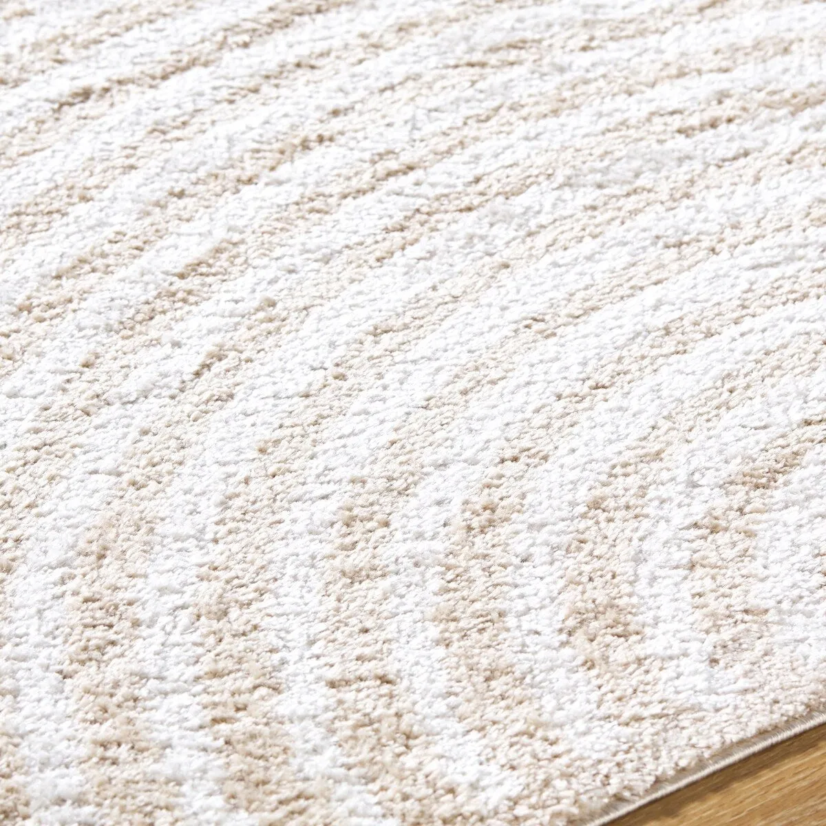 Livabliss Fossay Shag Modern & Contemporary Stripe Washable Area Rug