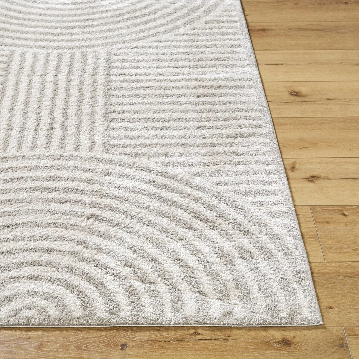 Livabliss Fossay Shag Modern & Contemporary Stripe Washable Area Rug