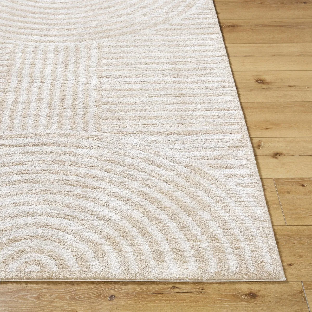 Livabliss Fossay Shag Modern & Contemporary Stripe Washable Area Rug