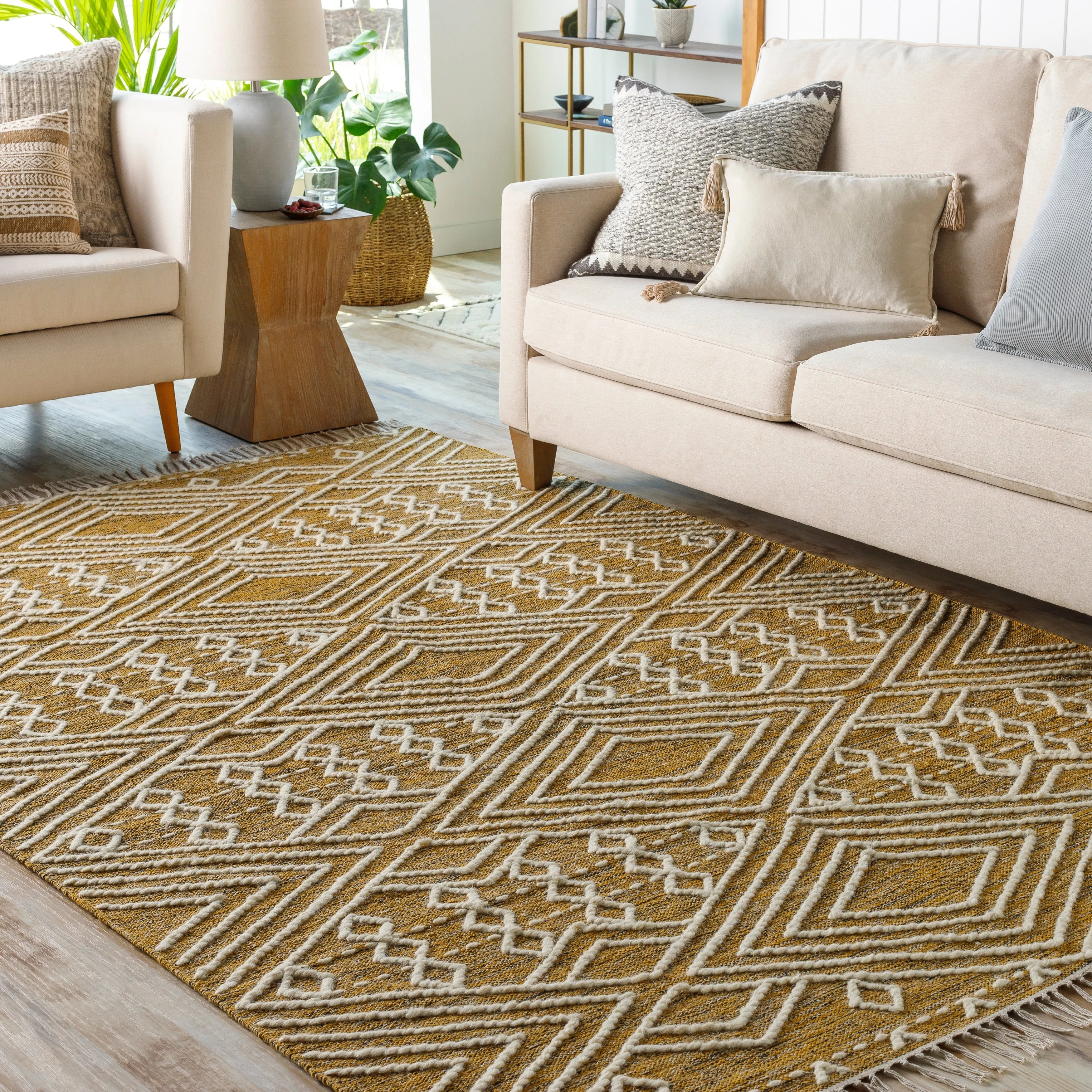 Livabliss Harris Handmade Cotton Boho Nomad Area Rug
