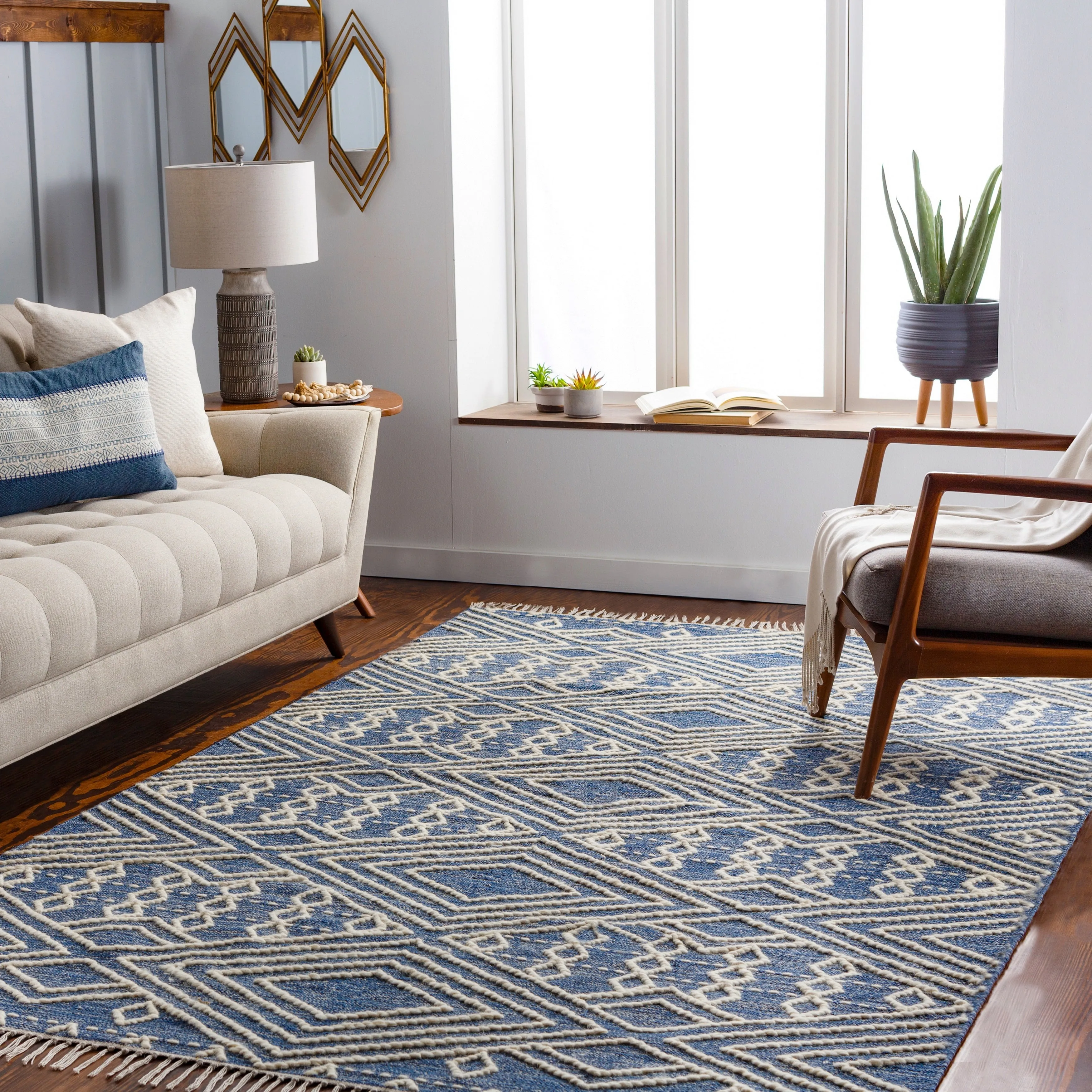 Livabliss Harris Handmade Cotton Boho Nomad Area Rug