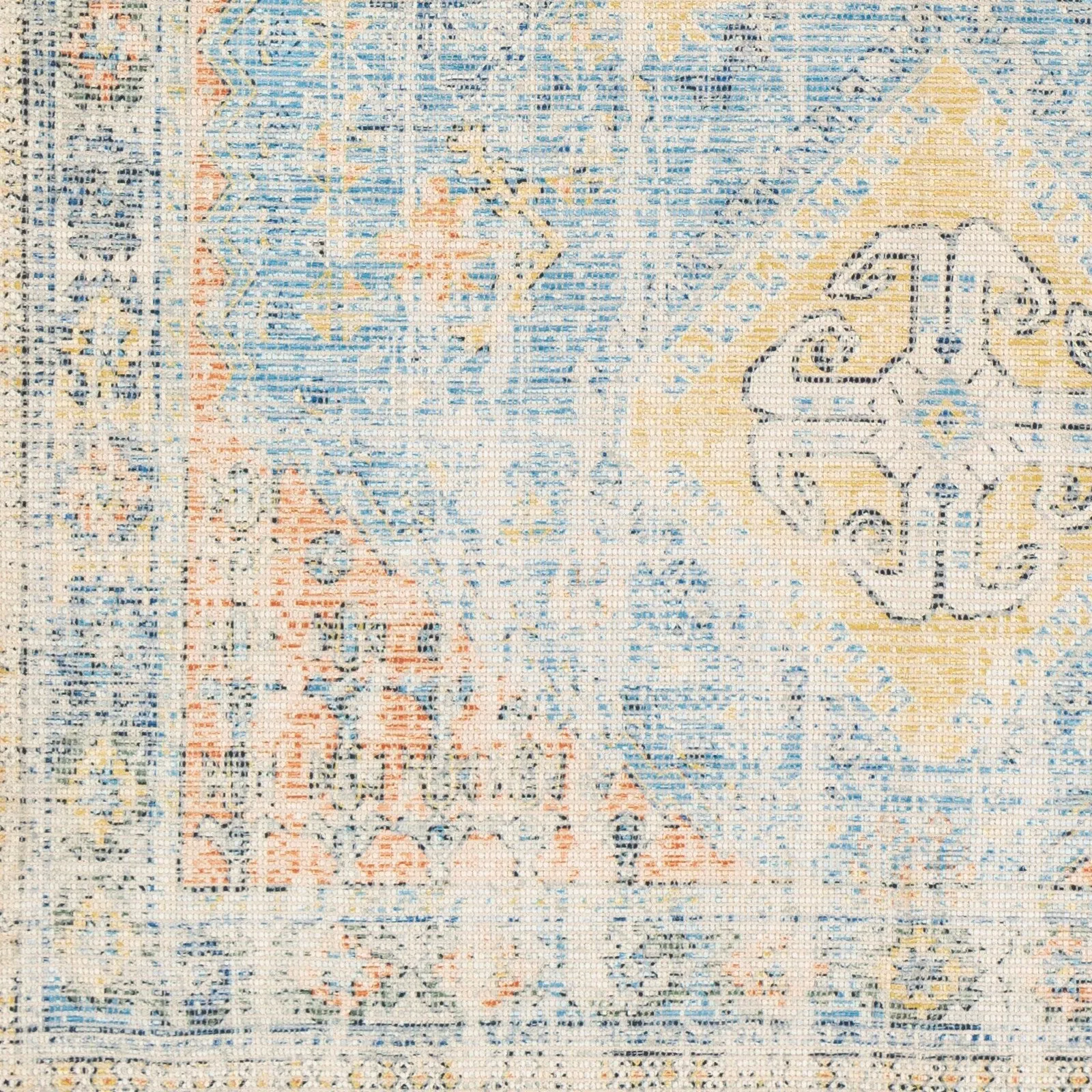 Livabliss Hermione Handmade Triple Medallion Cotton Area Rug