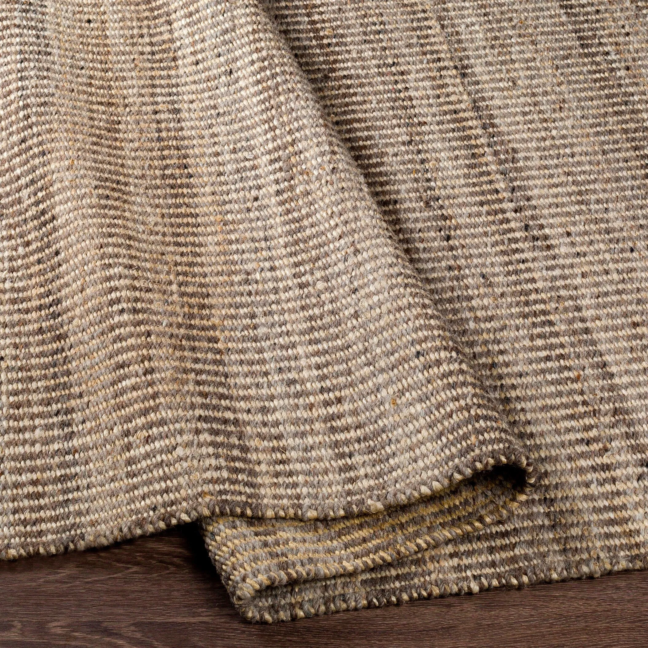 Livabliss Kenelm Boho Embroidered Jute & Wool Area Rug