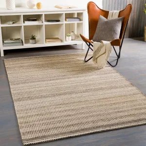 Livabliss Kenelm Boho Embroidered Jute & Wool Area Rug