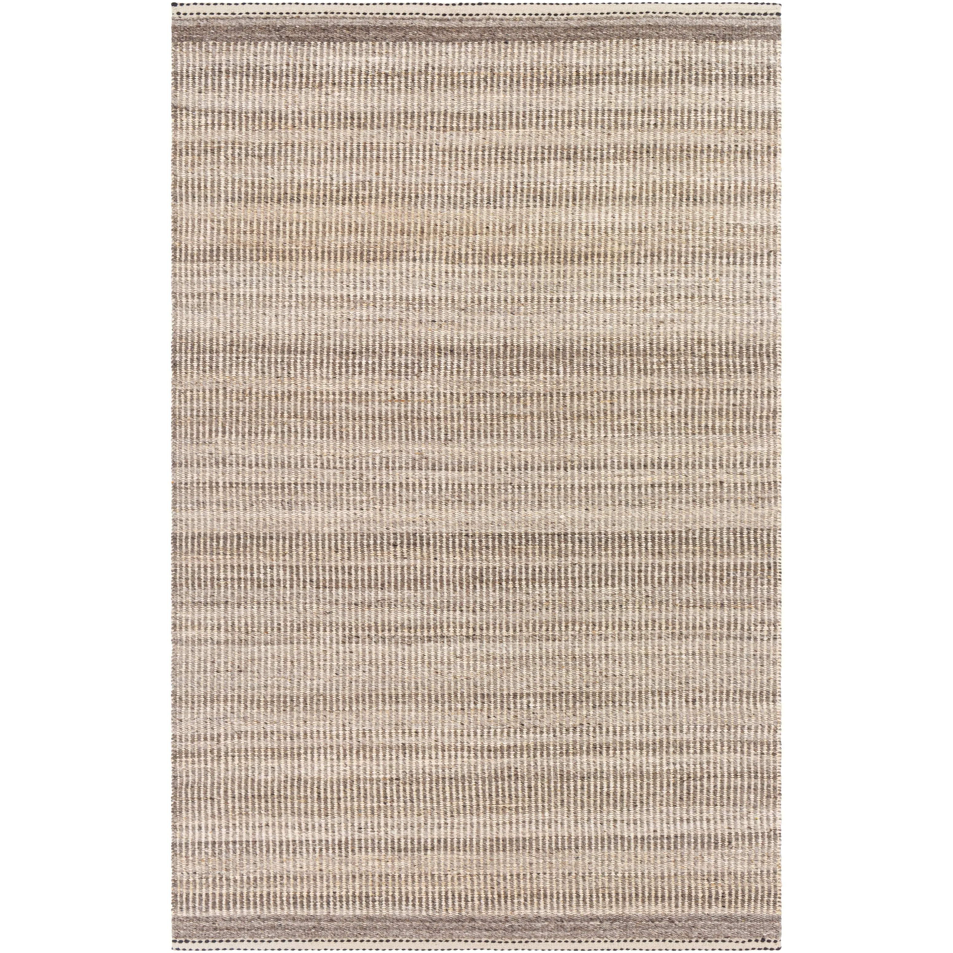 Livabliss Kenelm Boho Embroidered Jute & Wool Area Rug