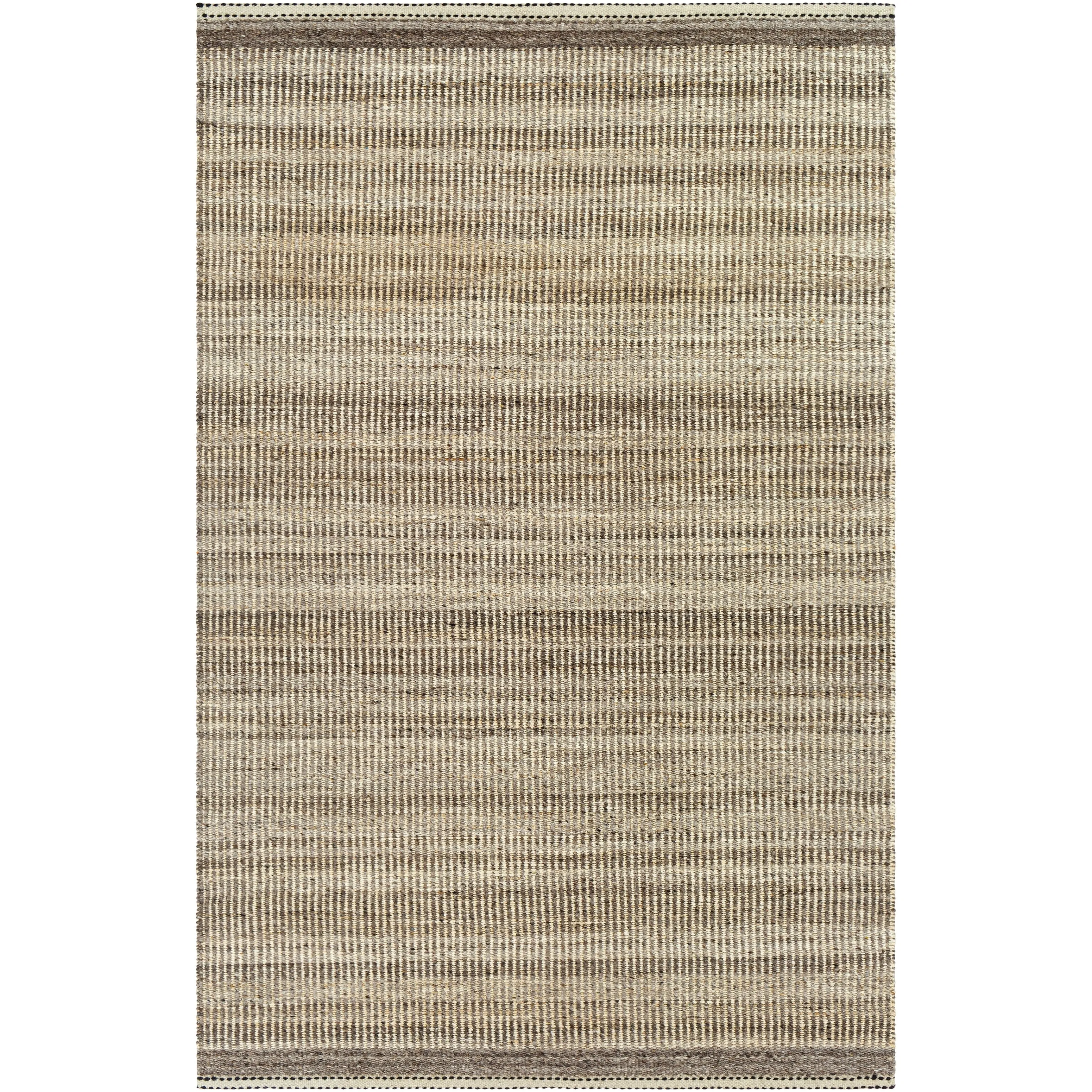 Livabliss Kenelm Boho Embroidered Jute & Wool Area Rug