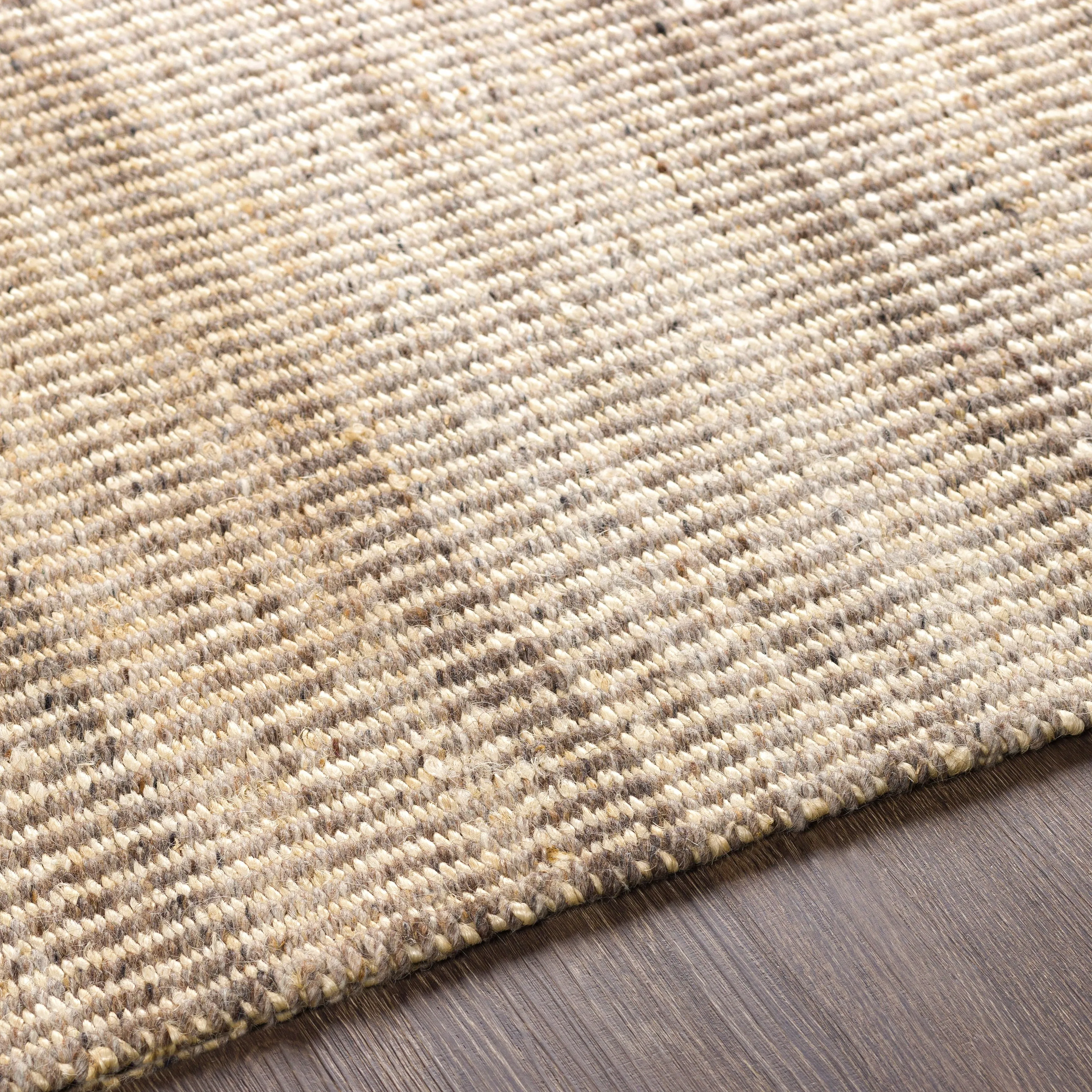 Livabliss Kenelm Boho Embroidered Jute & Wool Area Rug