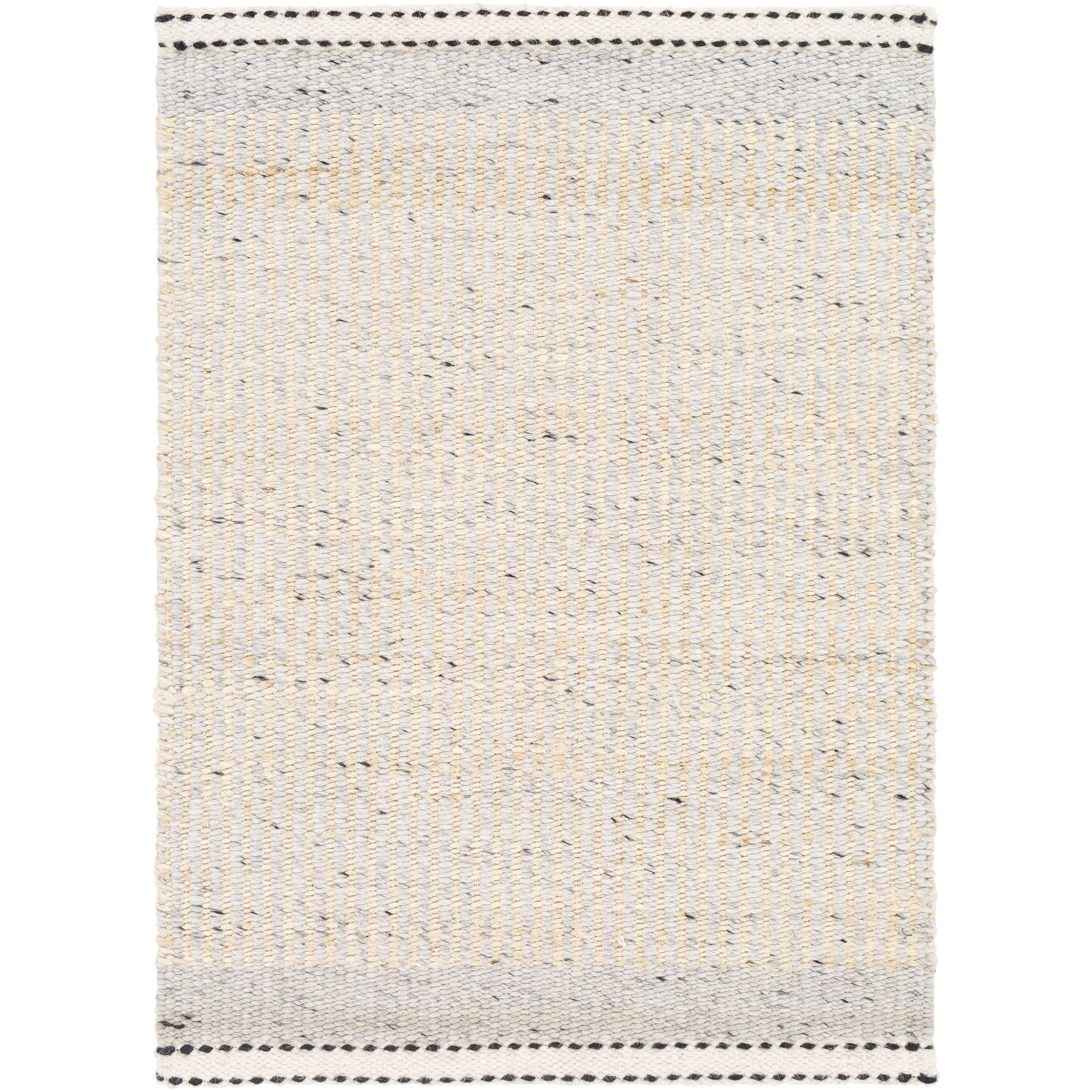 Livabliss Kenelm Boho Embroidered Jute & Wool Area Rug