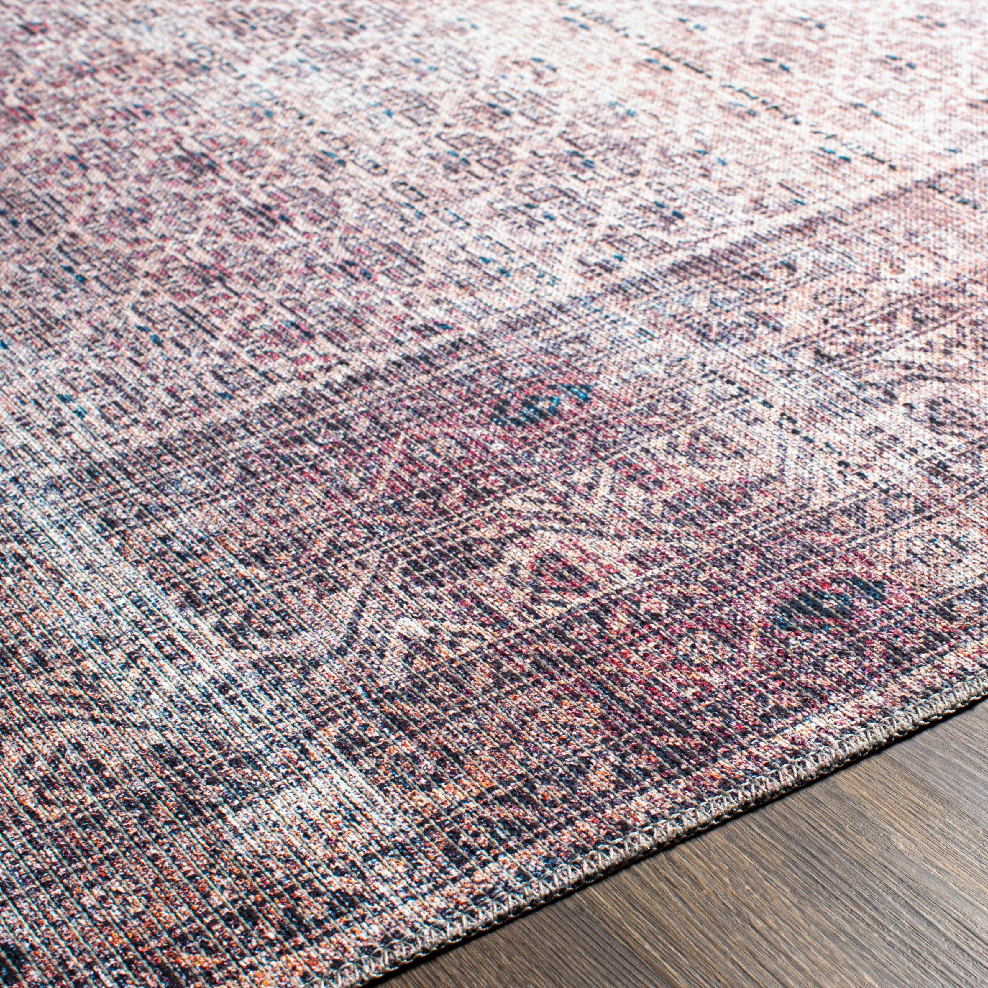 Livabliss Kori Moody Medallion Printed Machine Washable Area Rug