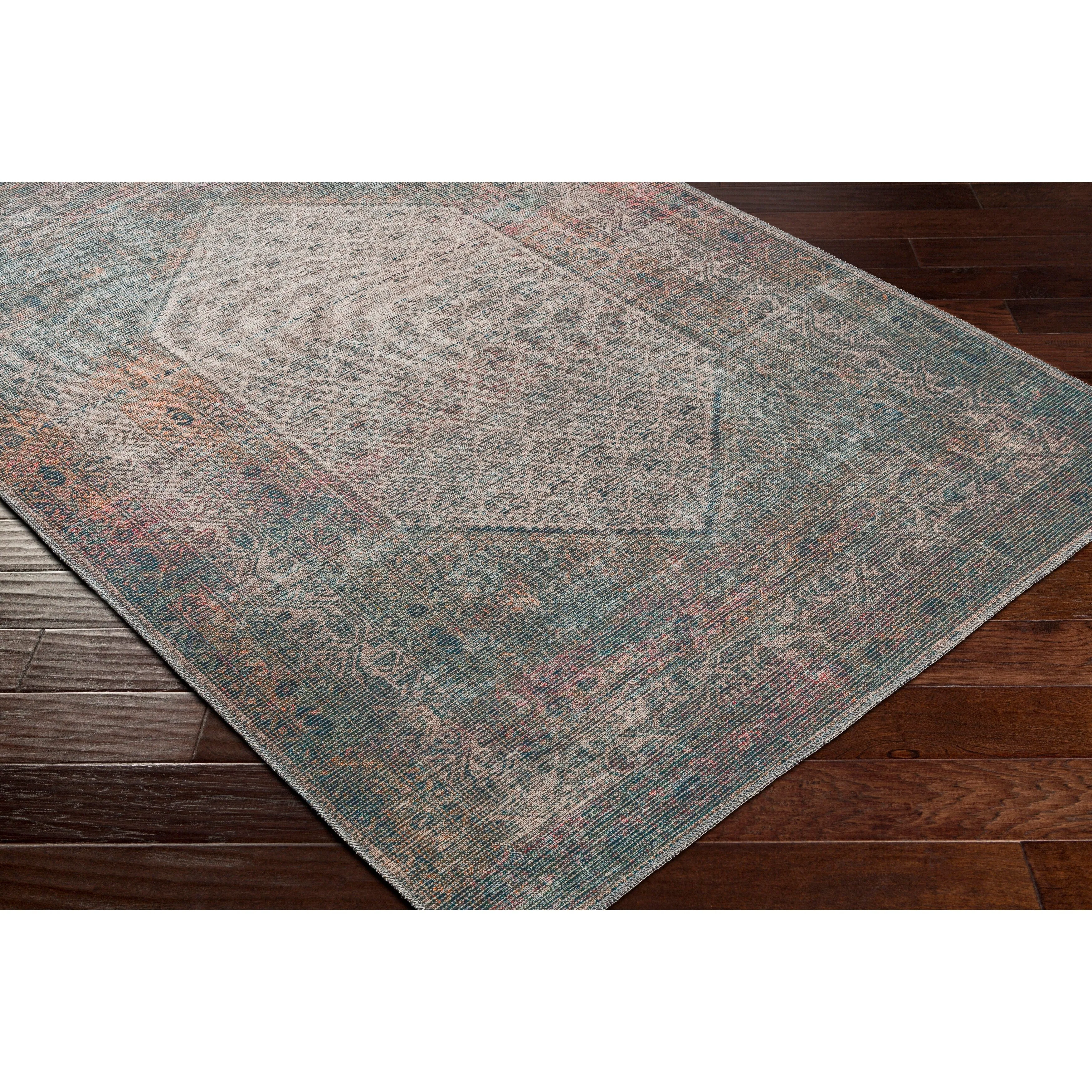 Livabliss Kori Moody Medallion Printed Machine Washable Area Rug