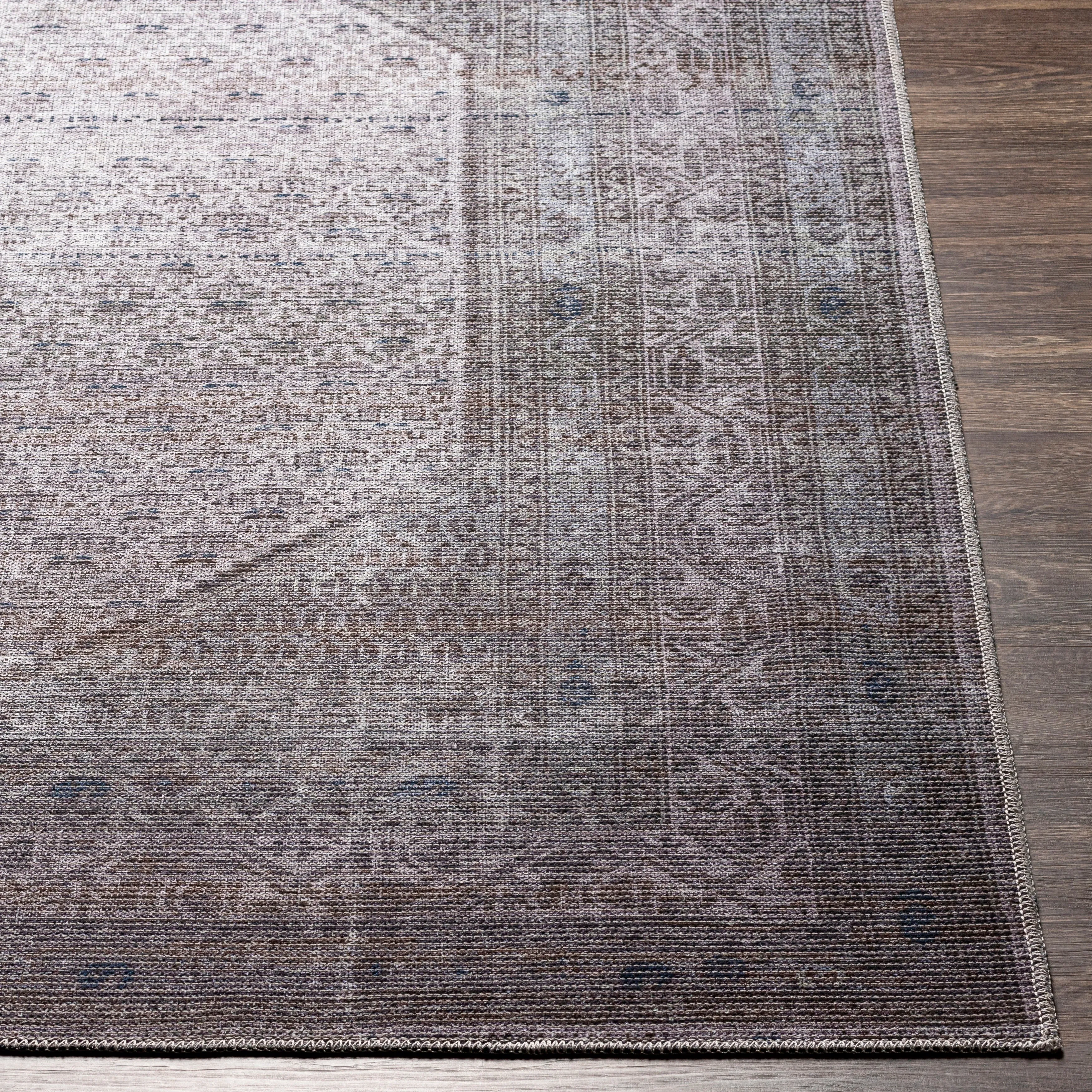 Livabliss Kori Moody Medallion Printed Machine Washable Area Rug