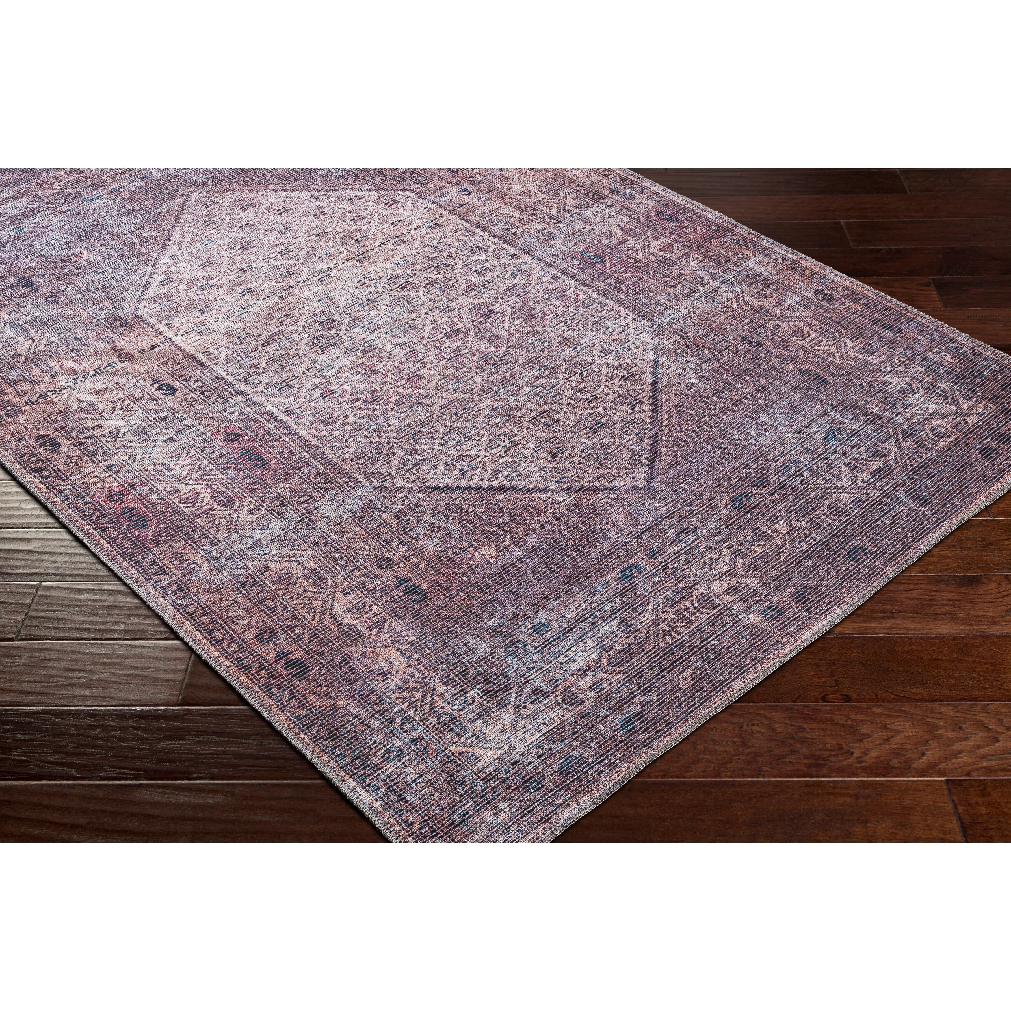 Livabliss Kori Moody Medallion Printed Machine Washable Area Rug