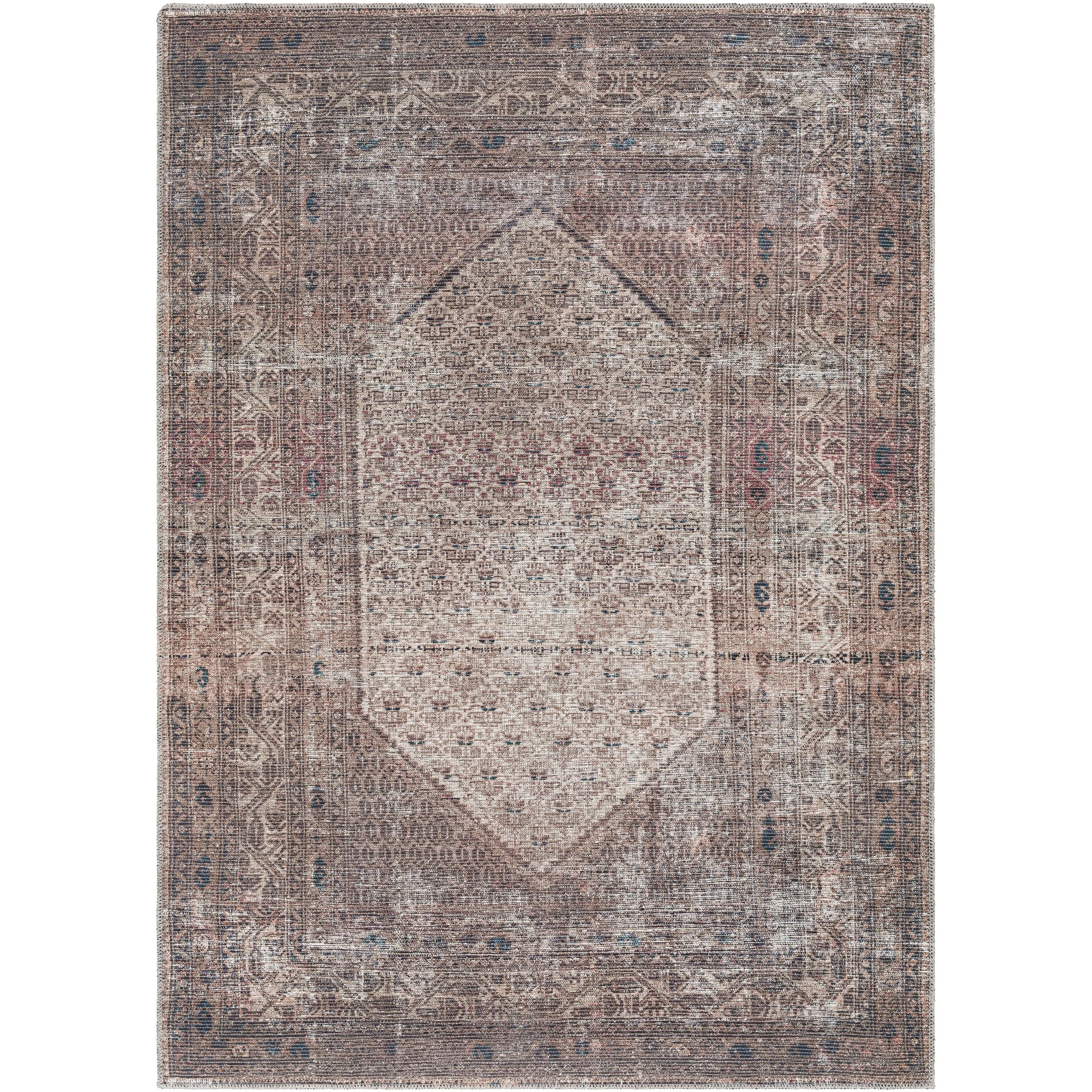 Livabliss Kori Moody Medallion Printed Machine Washable Area Rug