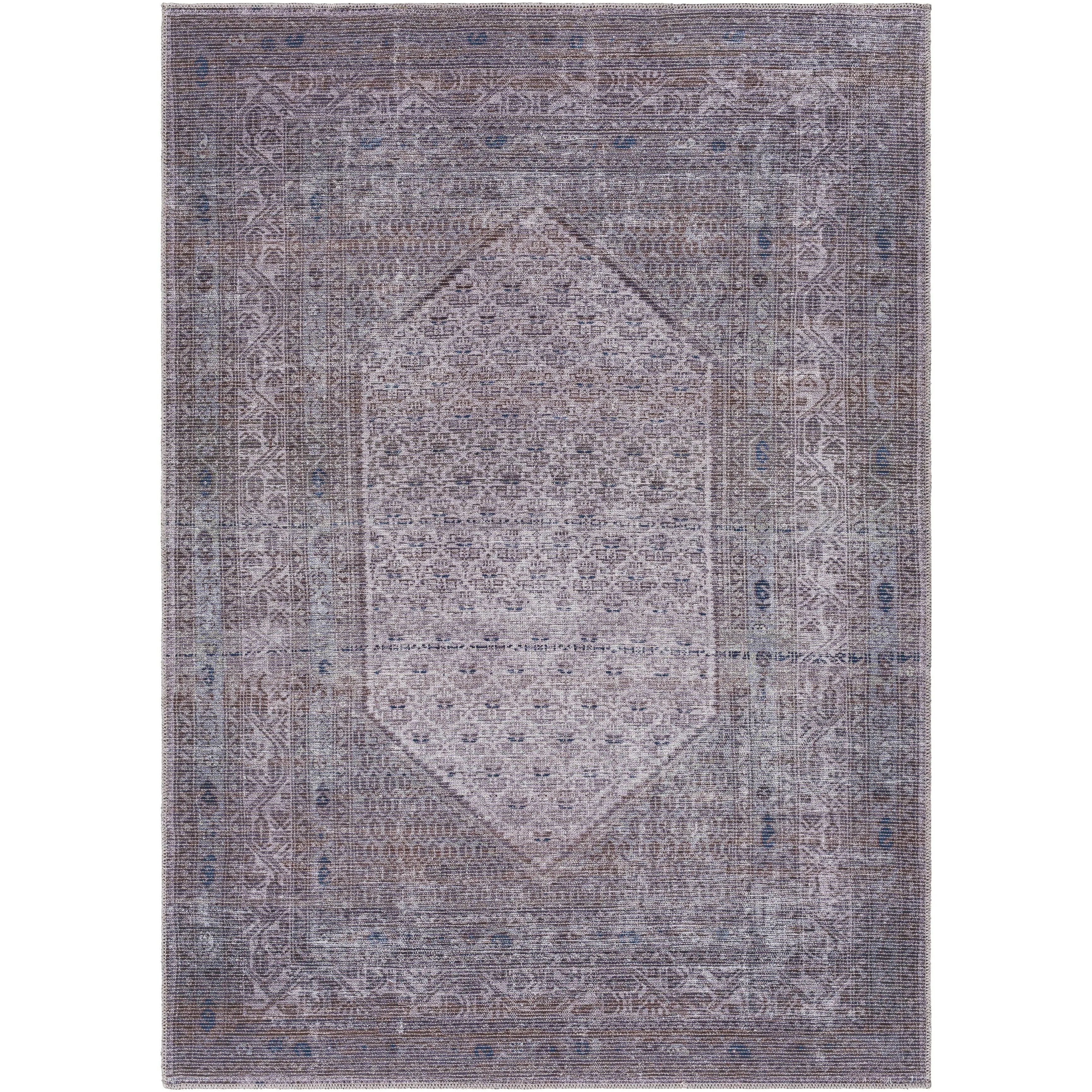 Livabliss Kori Moody Medallion Printed Machine Washable Area Rug