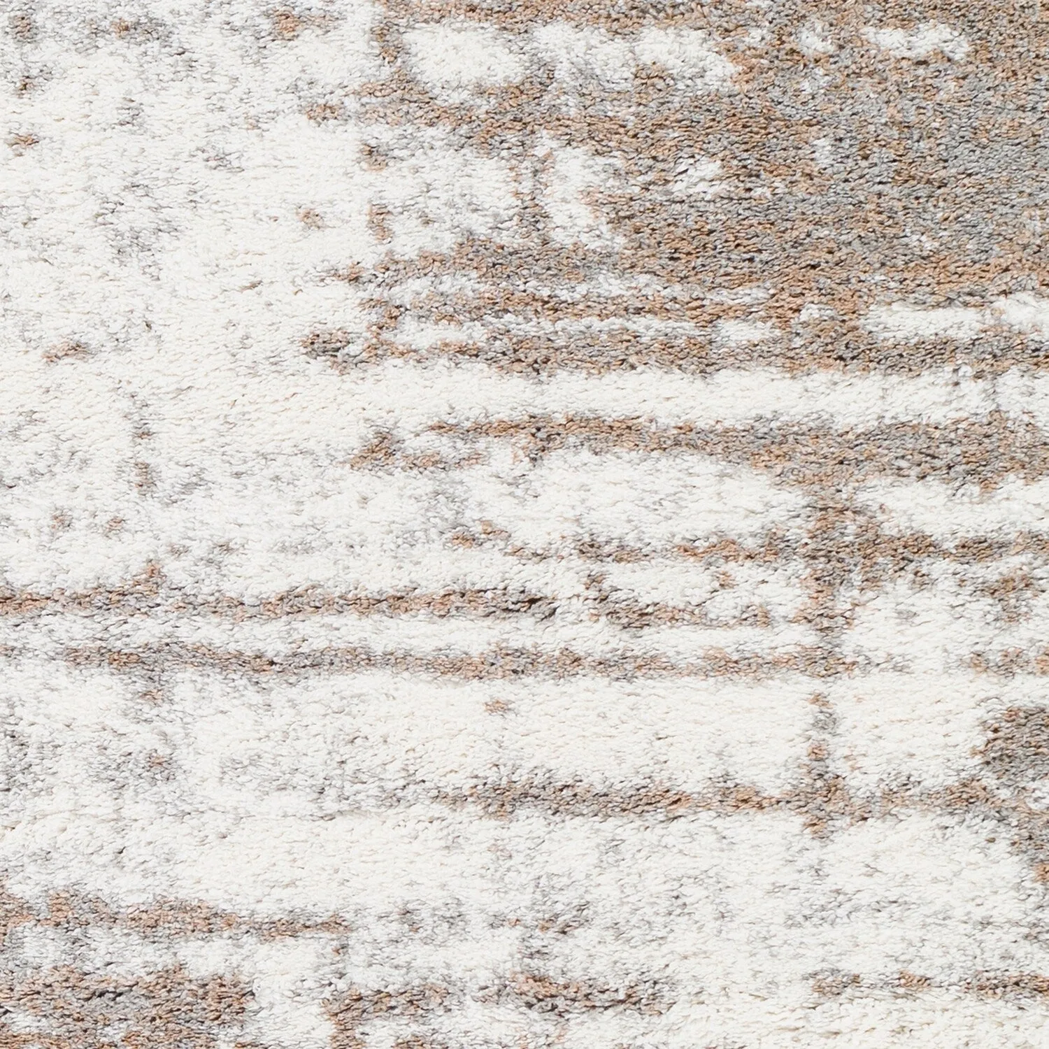 Livabliss Korryn Plush Crosshatch Stripe Area Rug