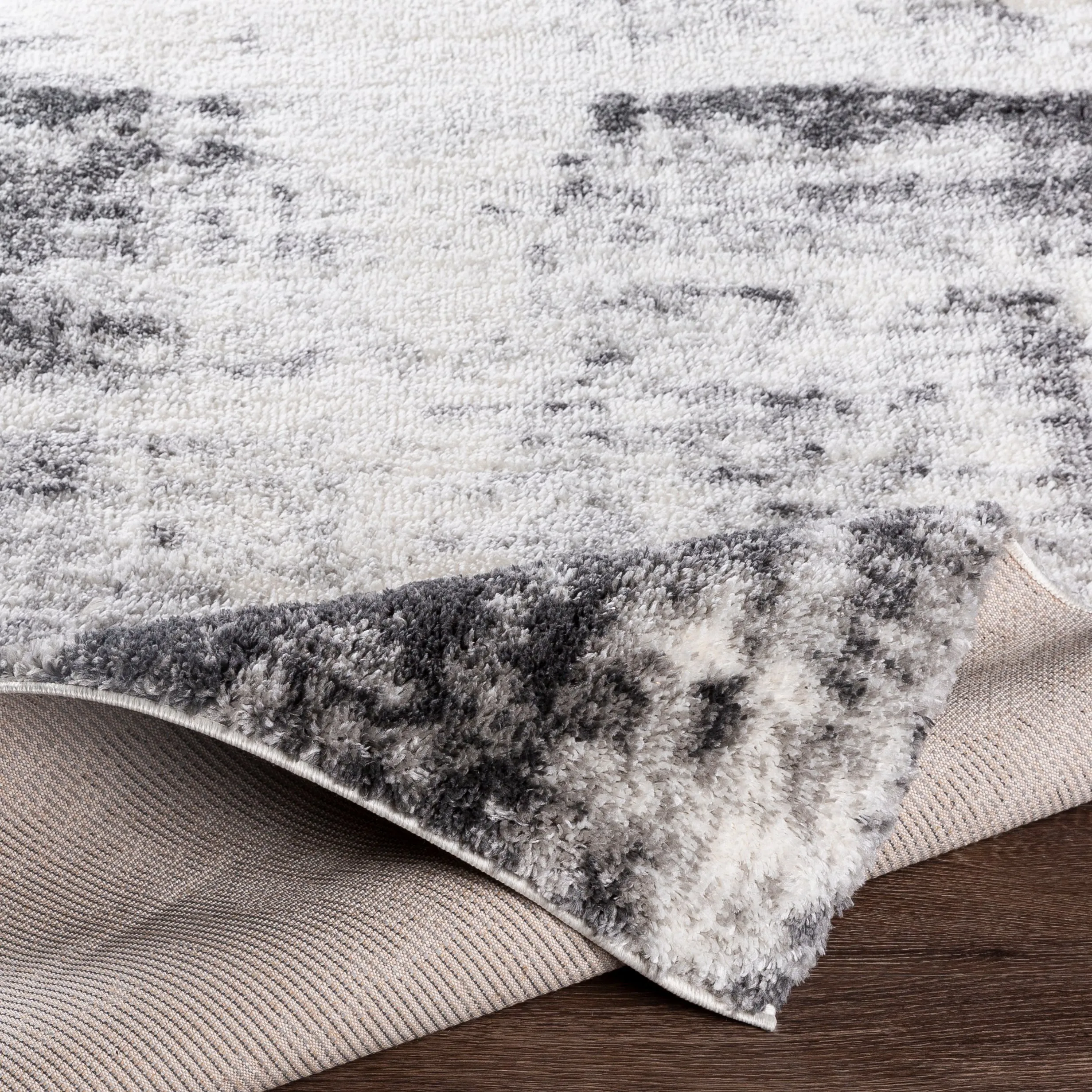 Livabliss Laquan Plush Abstract Modern Area Rug