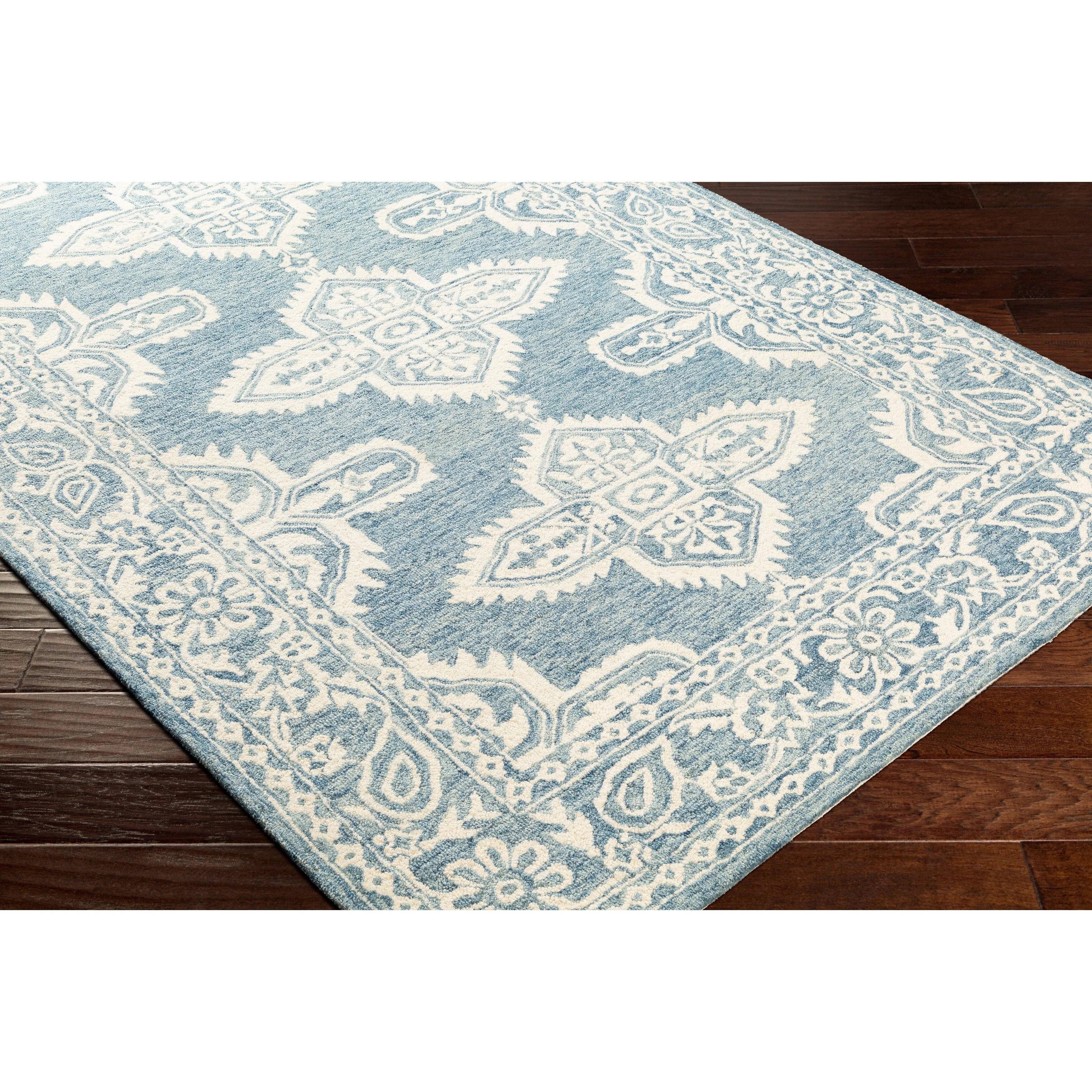 Livabliss Lisbet Handmade Boho Medallion Wool Area Rug