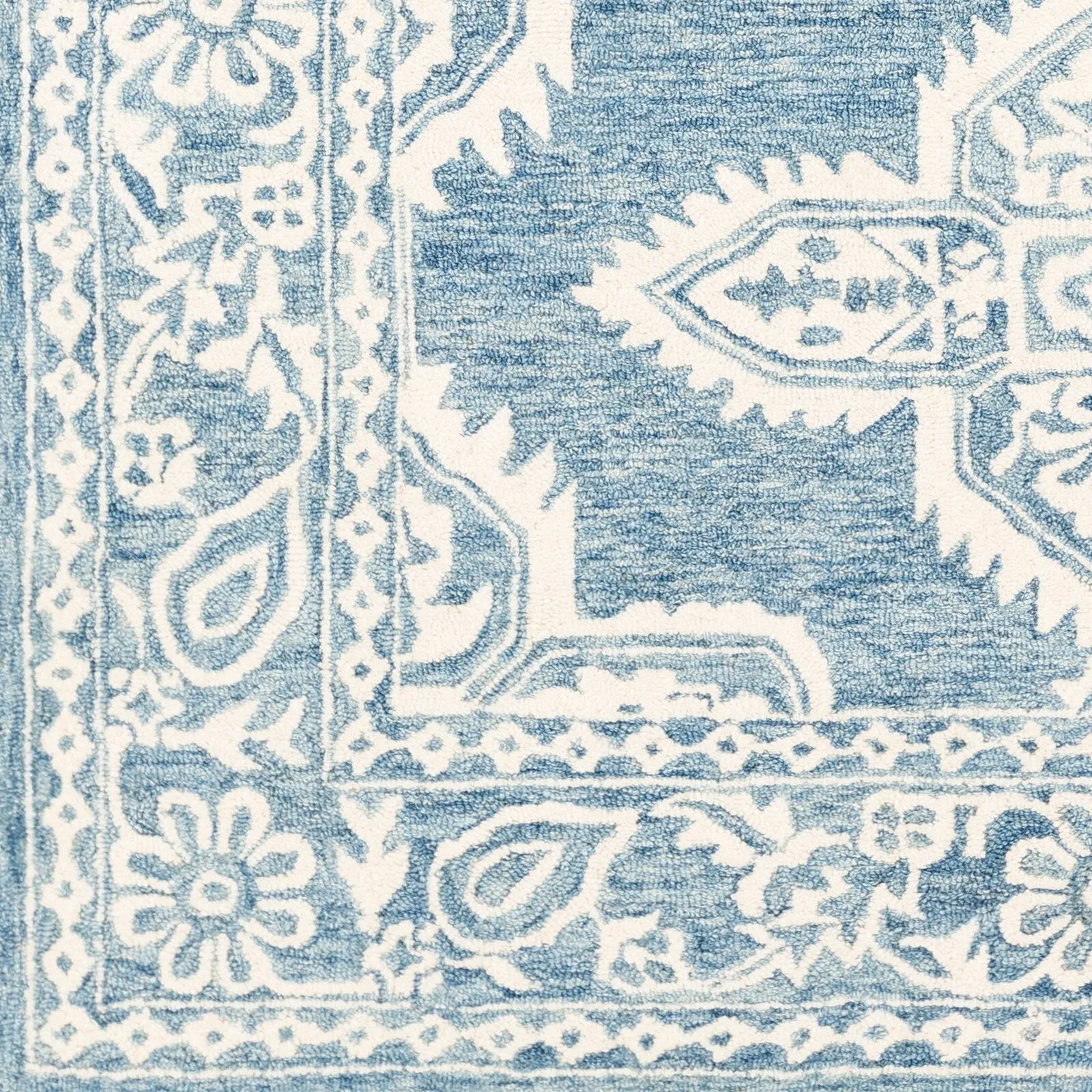Livabliss Lisbet Handmade Boho Medallion Wool Area Rug