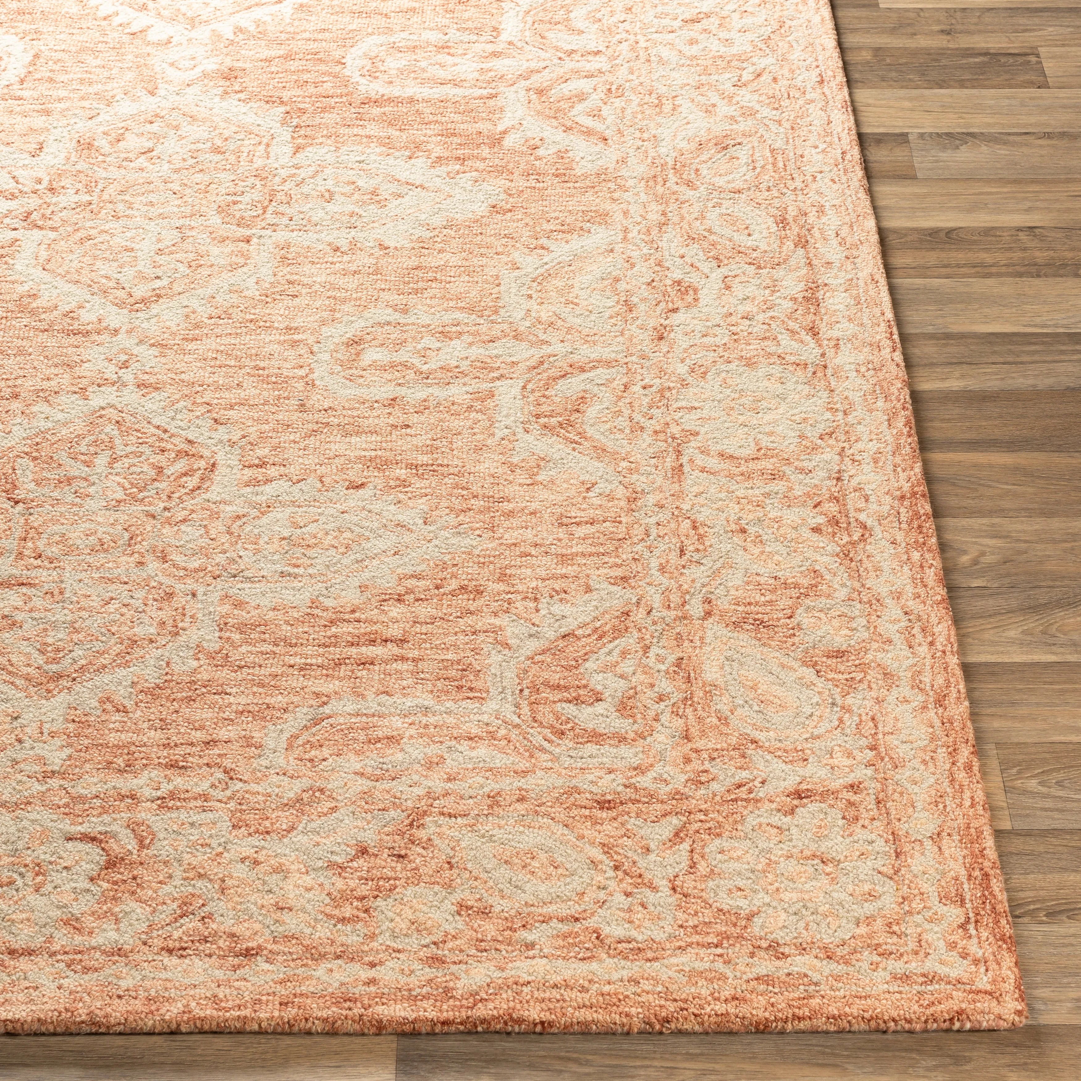Livabliss Lisbet Handmade Boho Medallion Wool Area Rug