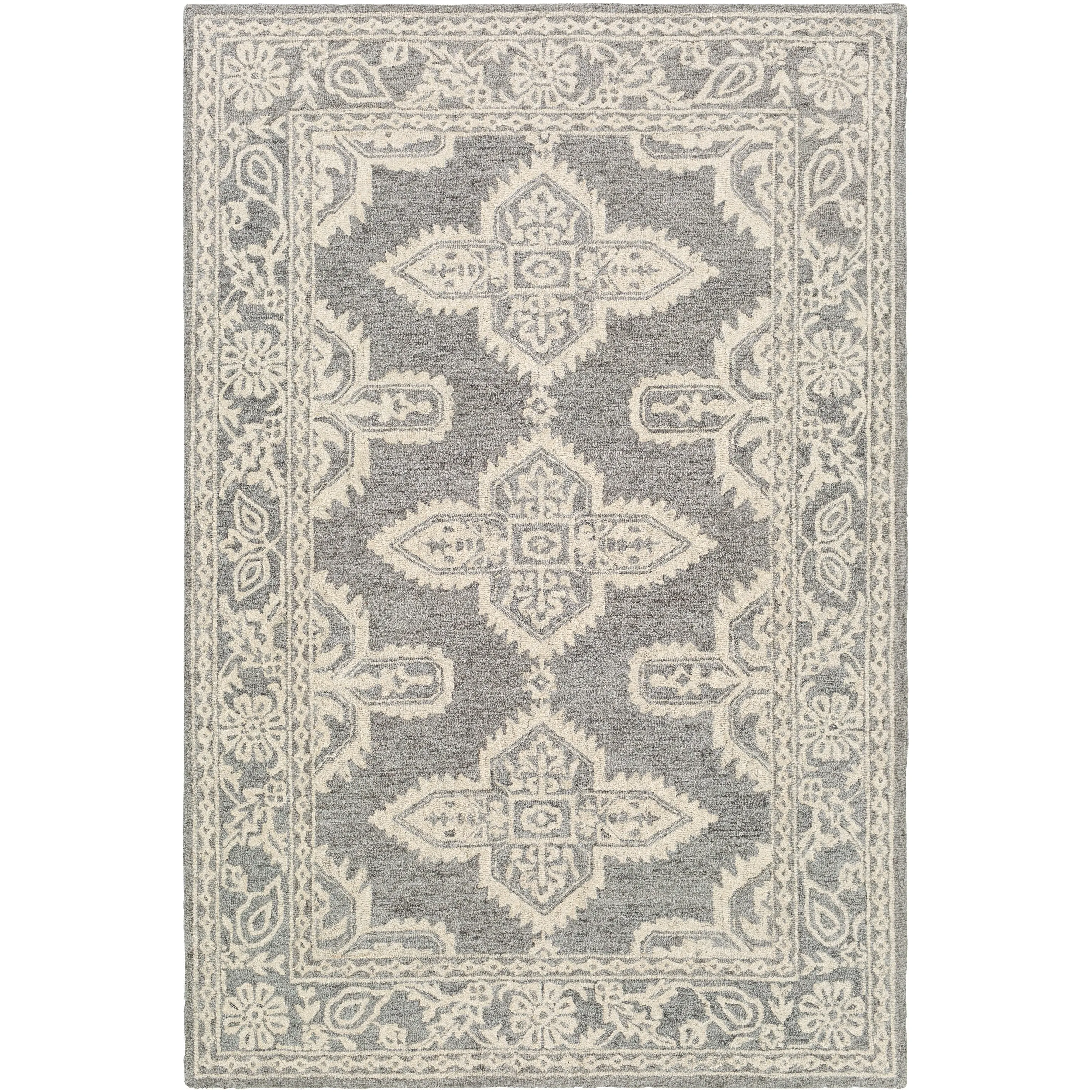 Livabliss Lisbet Handmade Boho Medallion Wool Area Rug