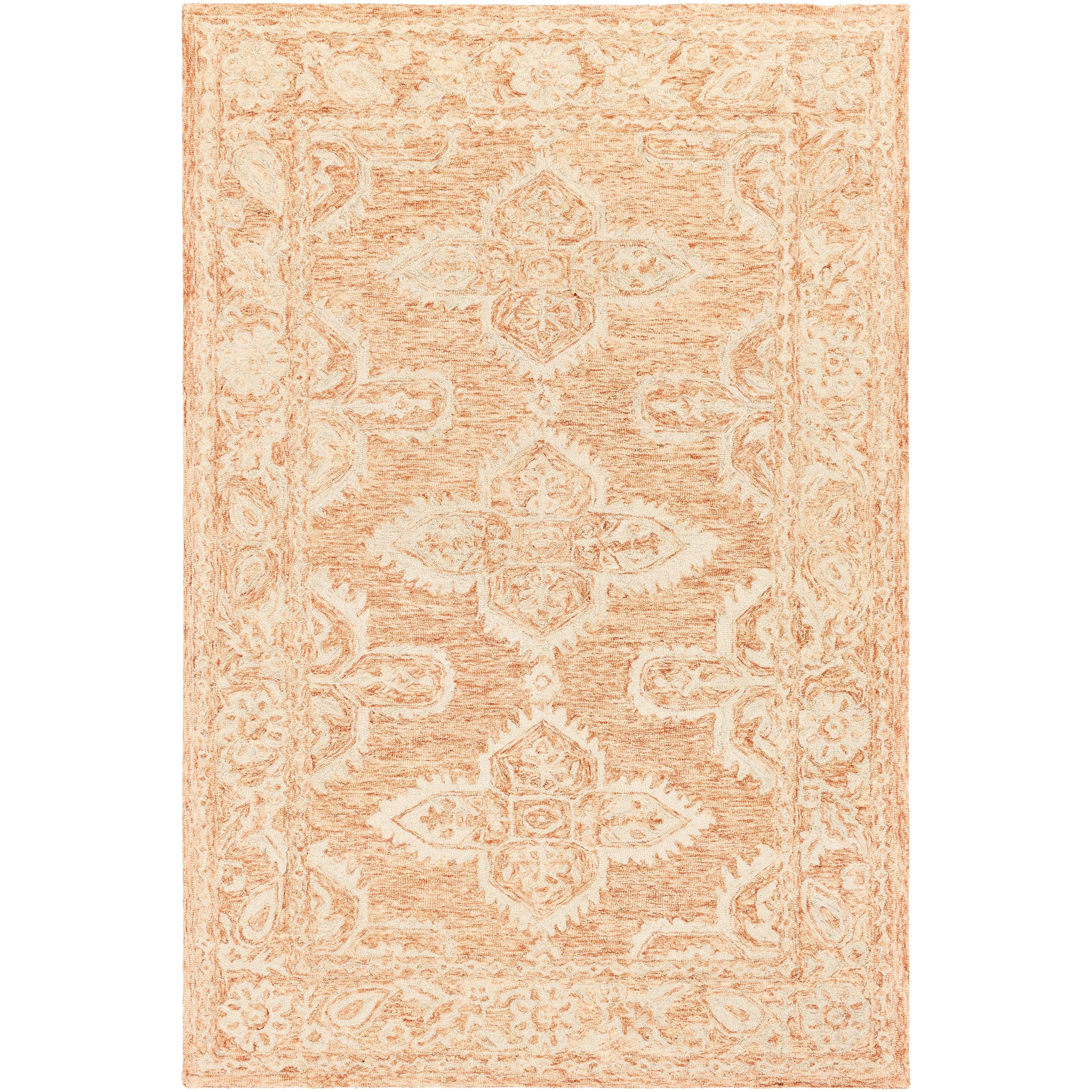 Livabliss Lisbet Handmade Boho Medallion Wool Area Rug