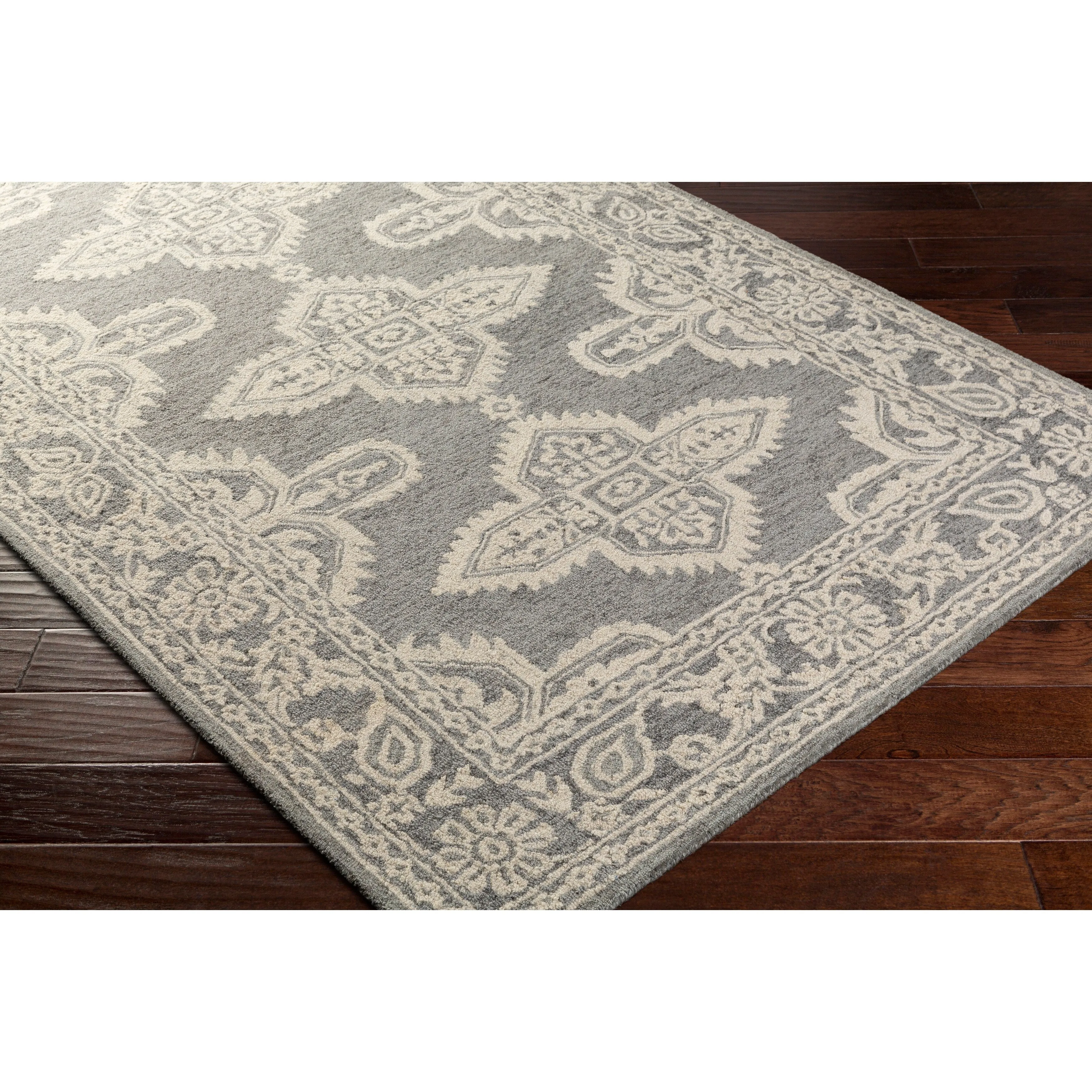 Livabliss Lisbet Handmade Boho Medallion Wool Area Rug