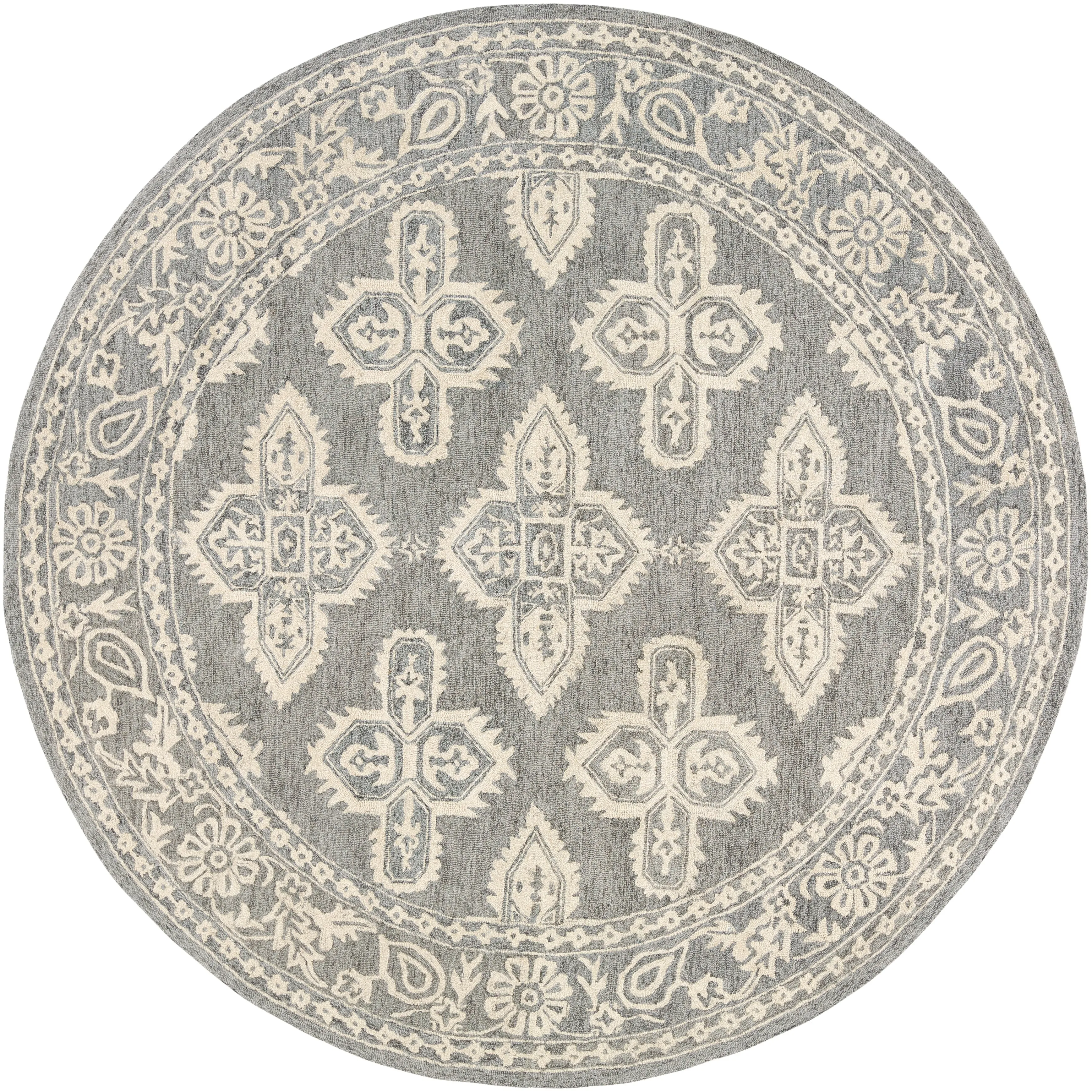 Livabliss Lisbet Handmade Boho Medallion Wool Area Rug