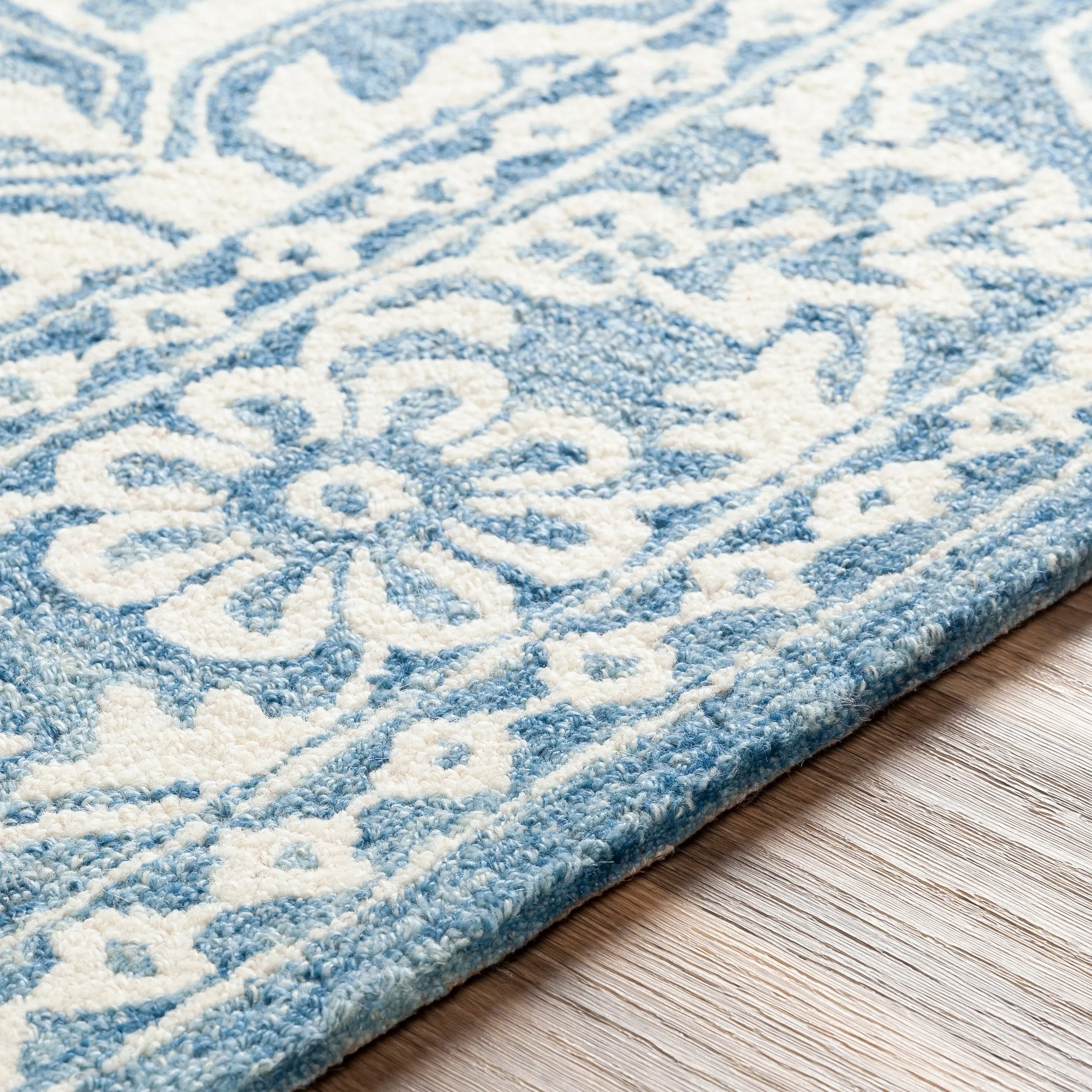Livabliss Lisbet Handmade Boho Medallion Wool Area Rug