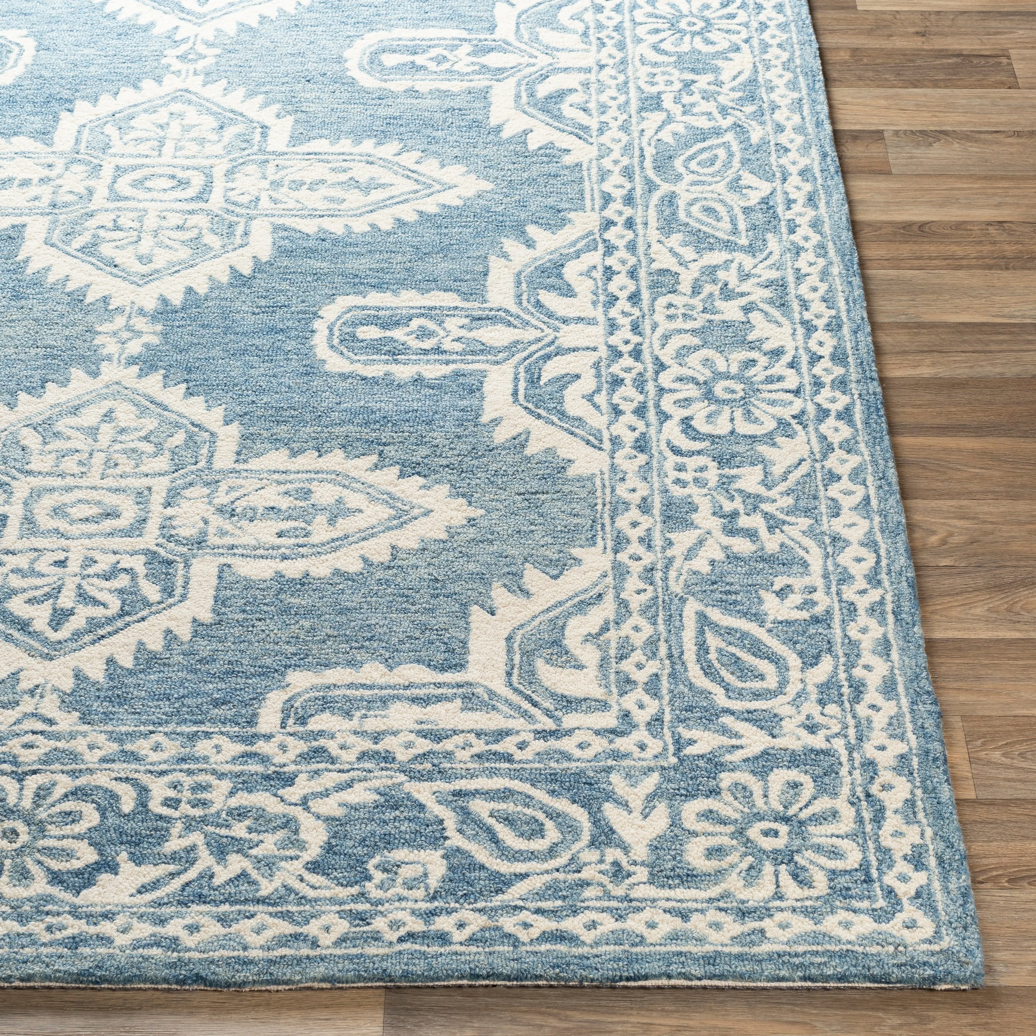 Livabliss Lisbet Handmade Boho Medallion Wool Area Rug