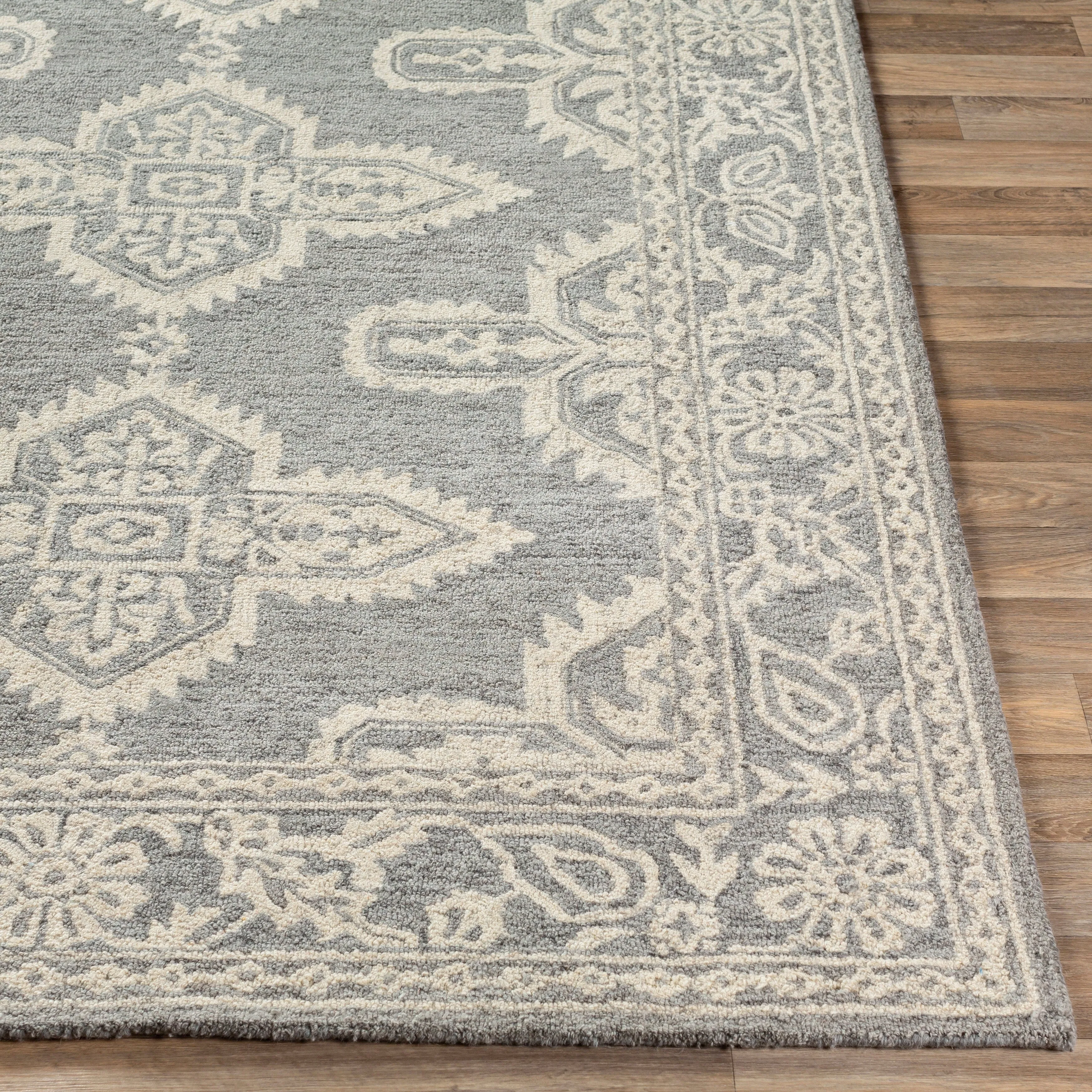 Livabliss Lisbet Handmade Boho Medallion Wool Area Rug