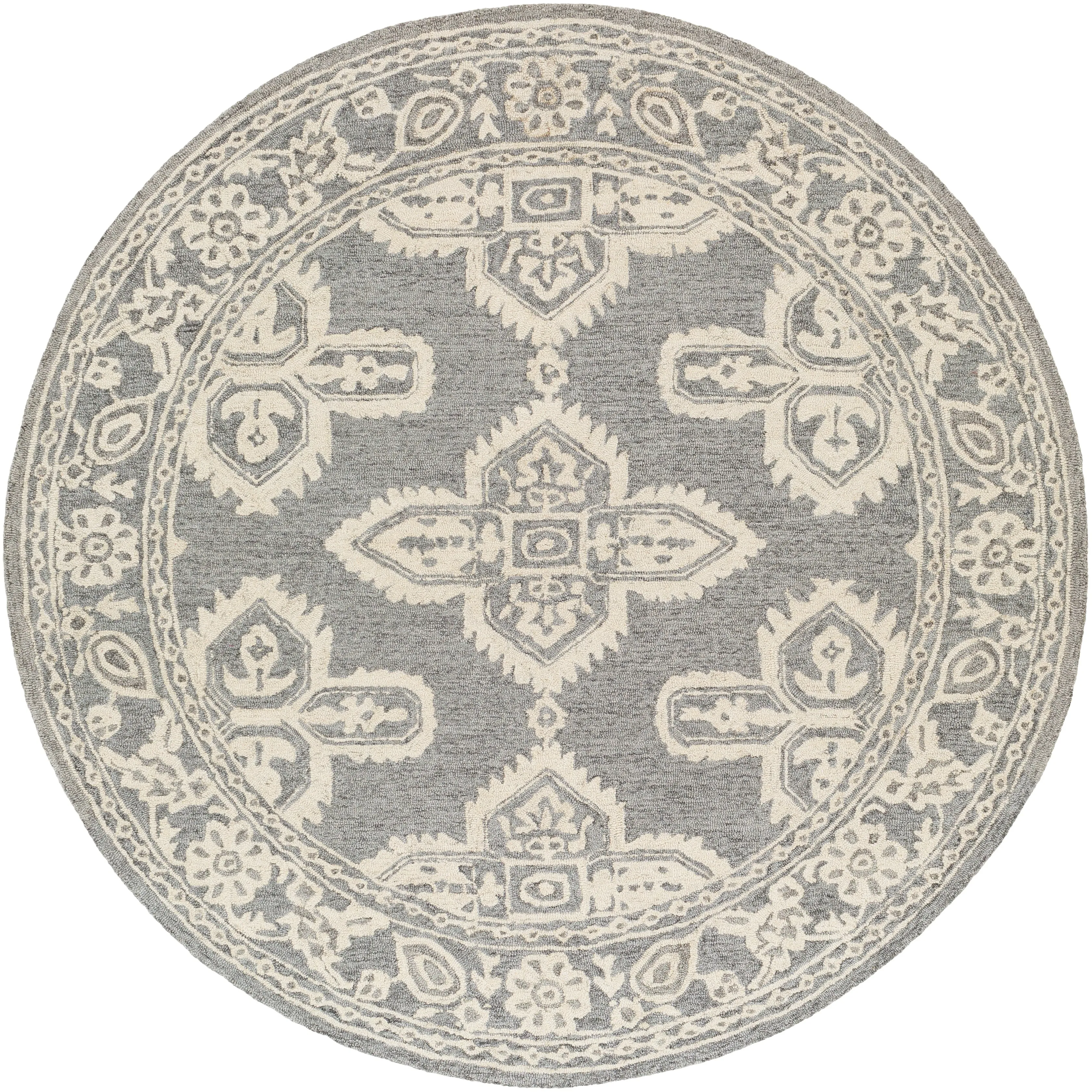 Livabliss Lisbet Handmade Boho Medallion Wool Area Rug