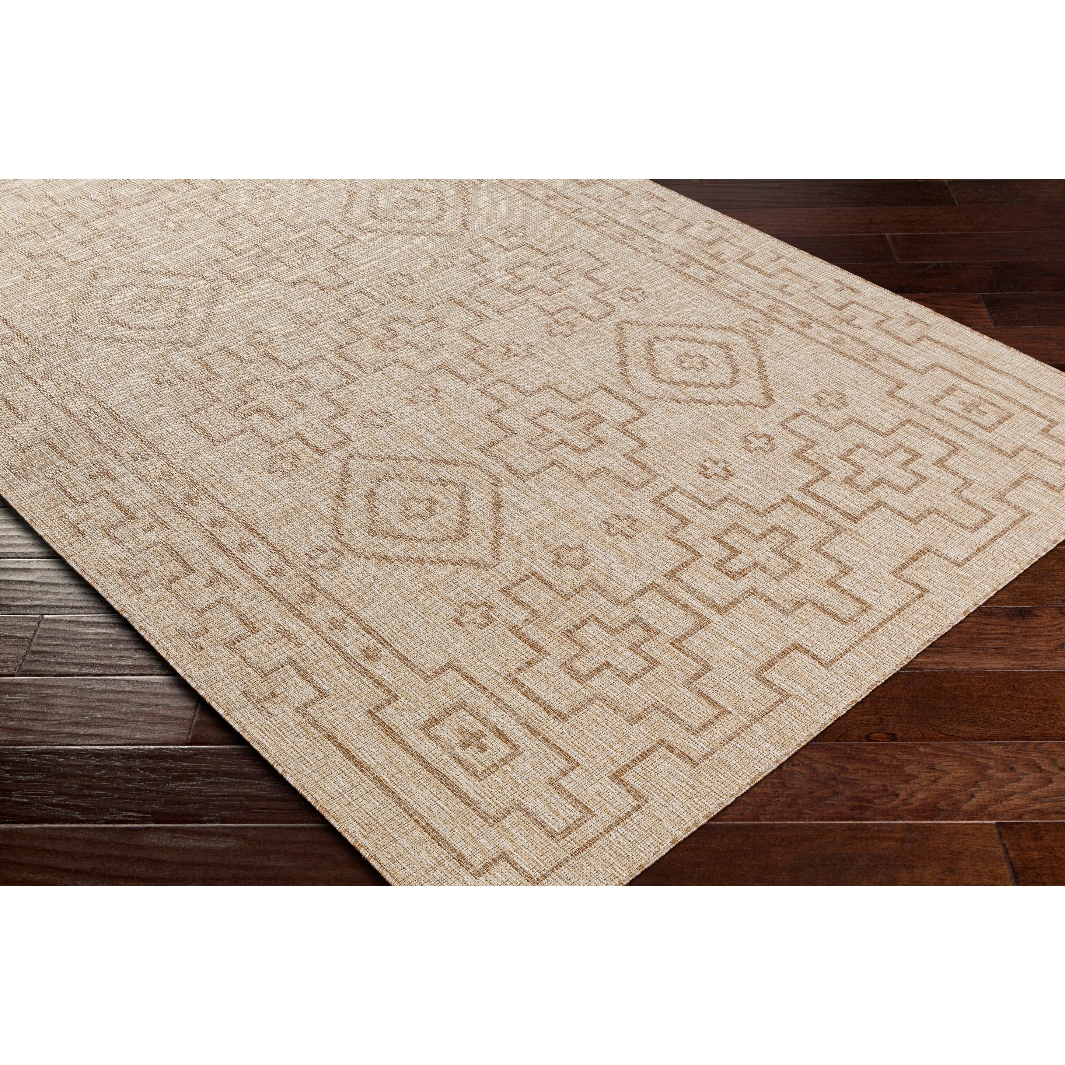Livabliss Lynton Southwestern Border Indoor/ Outdoor Area Rug