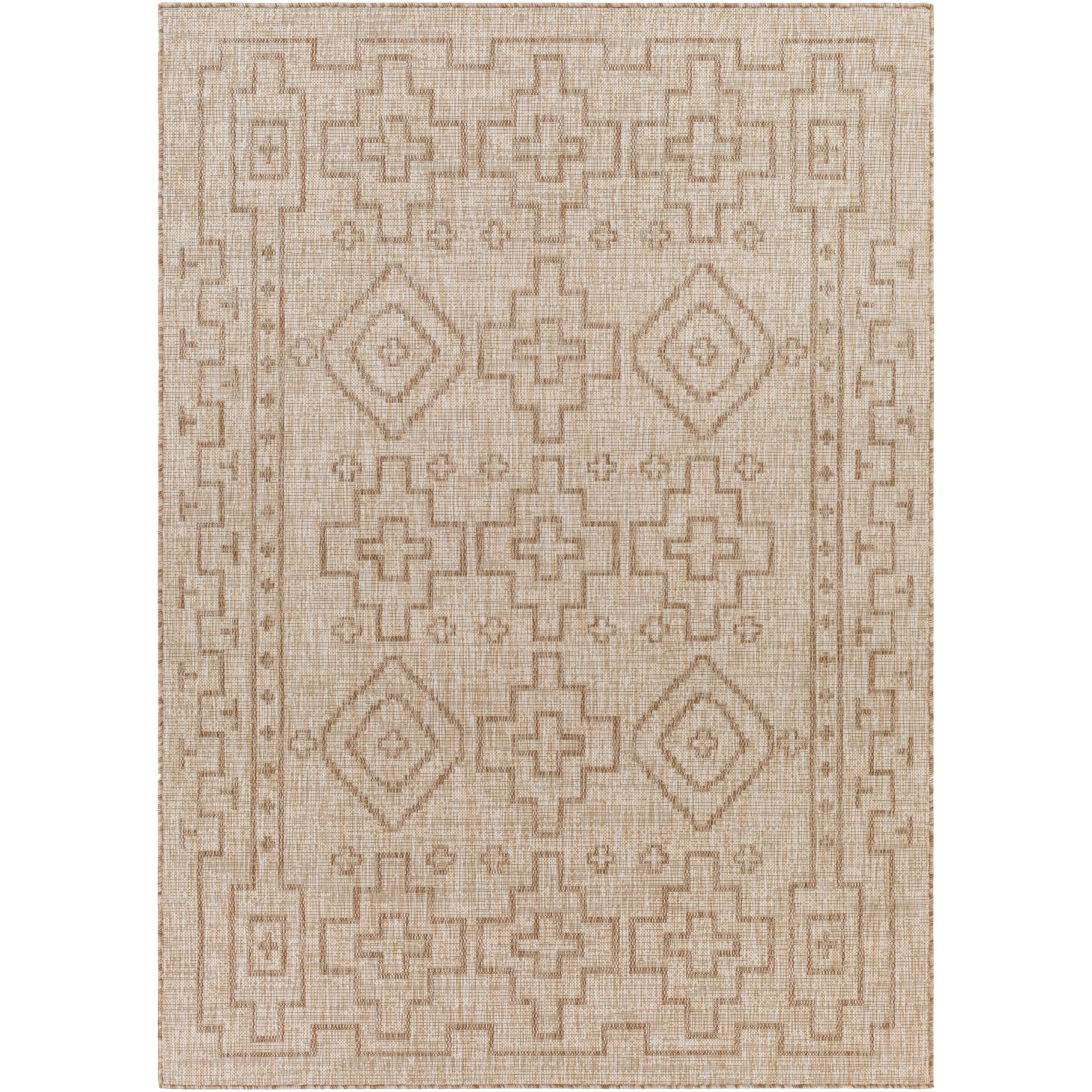 Livabliss Lynton Southwestern Border Indoor/ Outdoor Area Rug