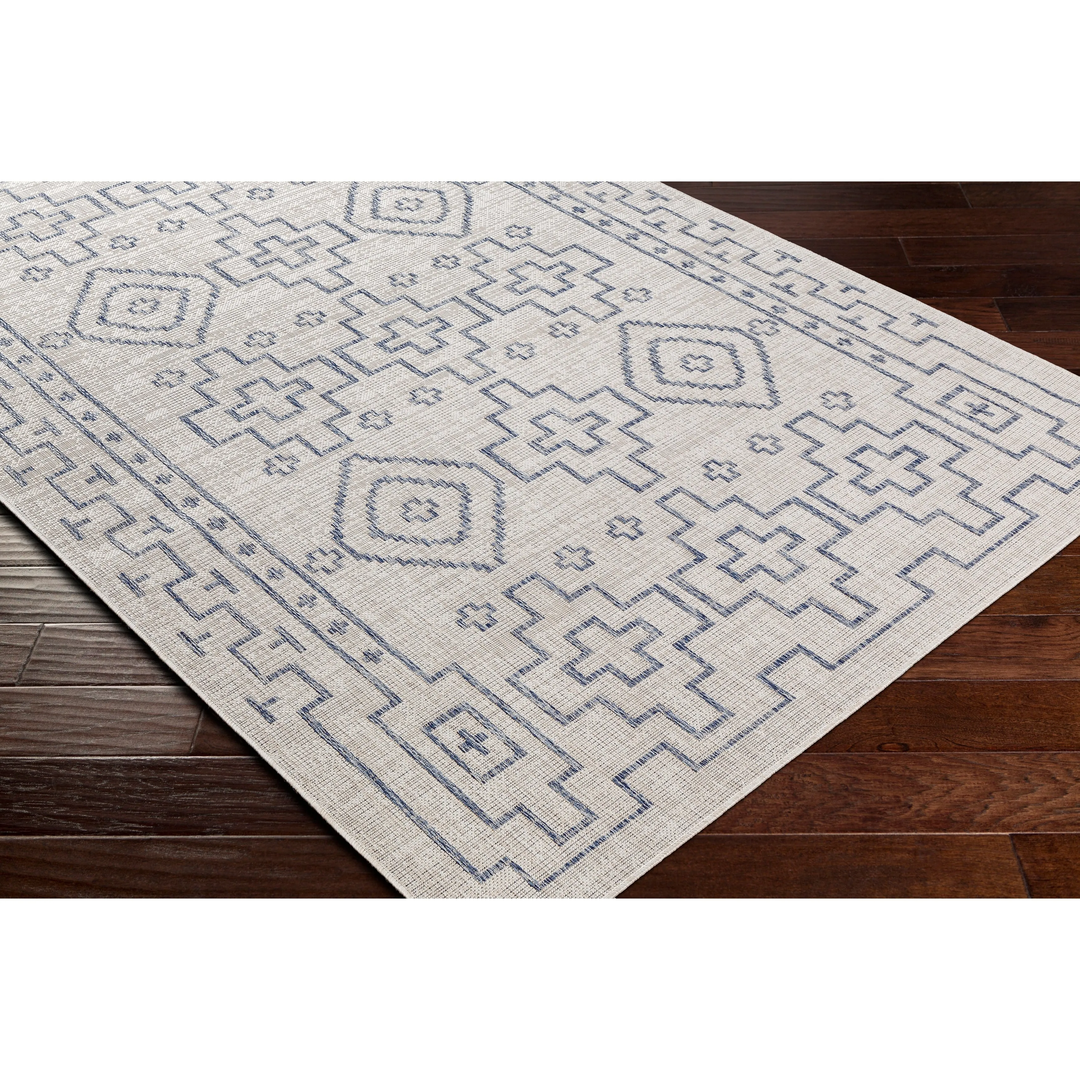 Livabliss Lynton Southwestern Border Indoor/ Outdoor Area Rug