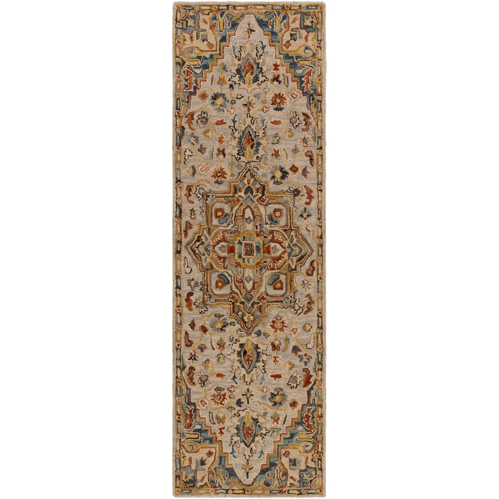 Livabliss Marena Handmade Wool Medallion Area Rug